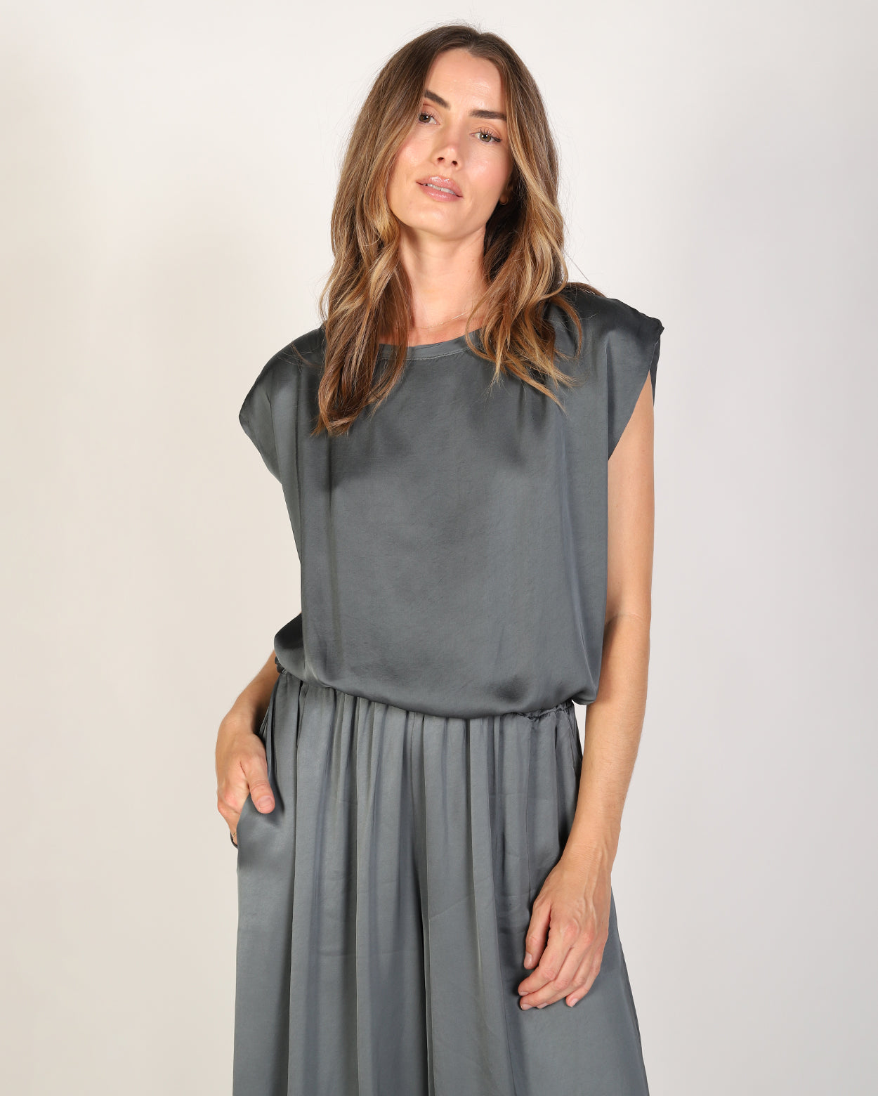 Janika Top - Charcoal