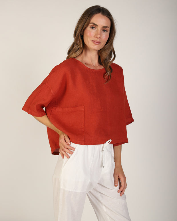 Ellison Linen Top