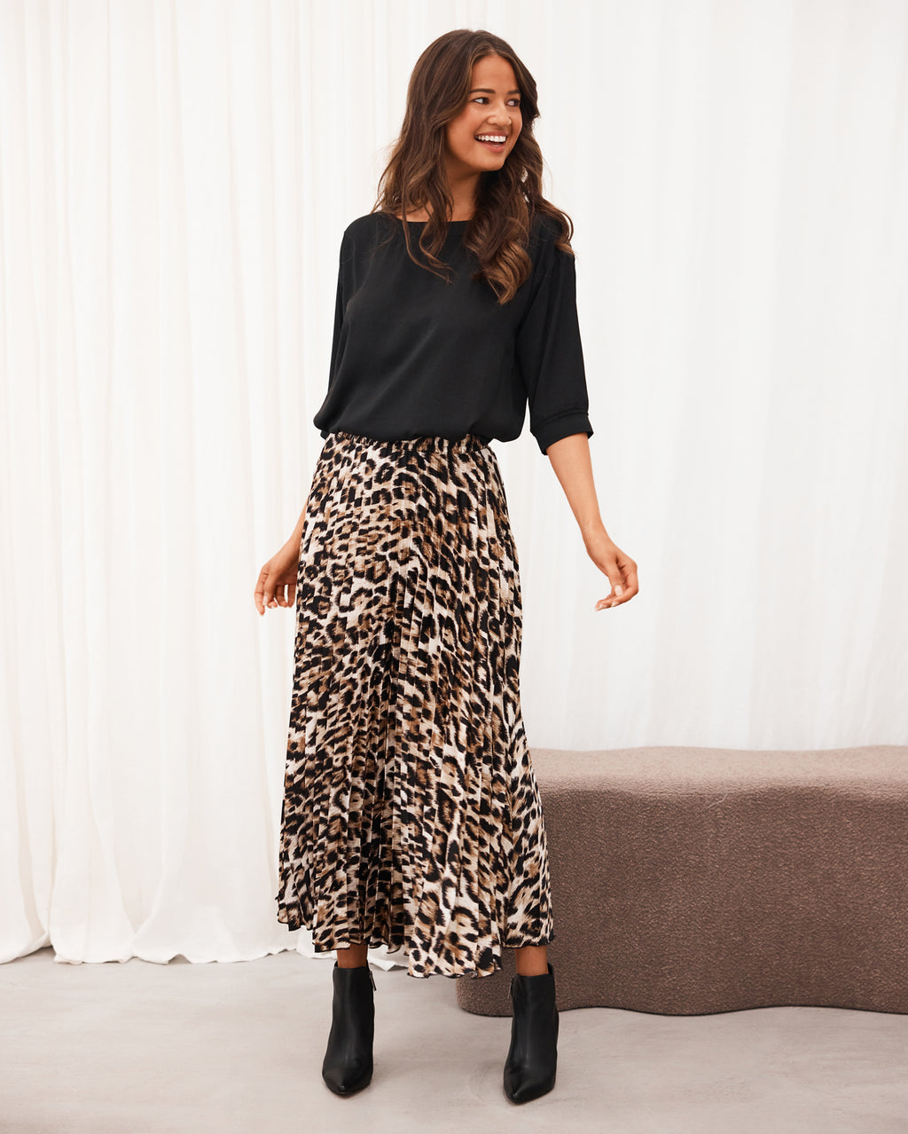 Alana Skirt - Leopard