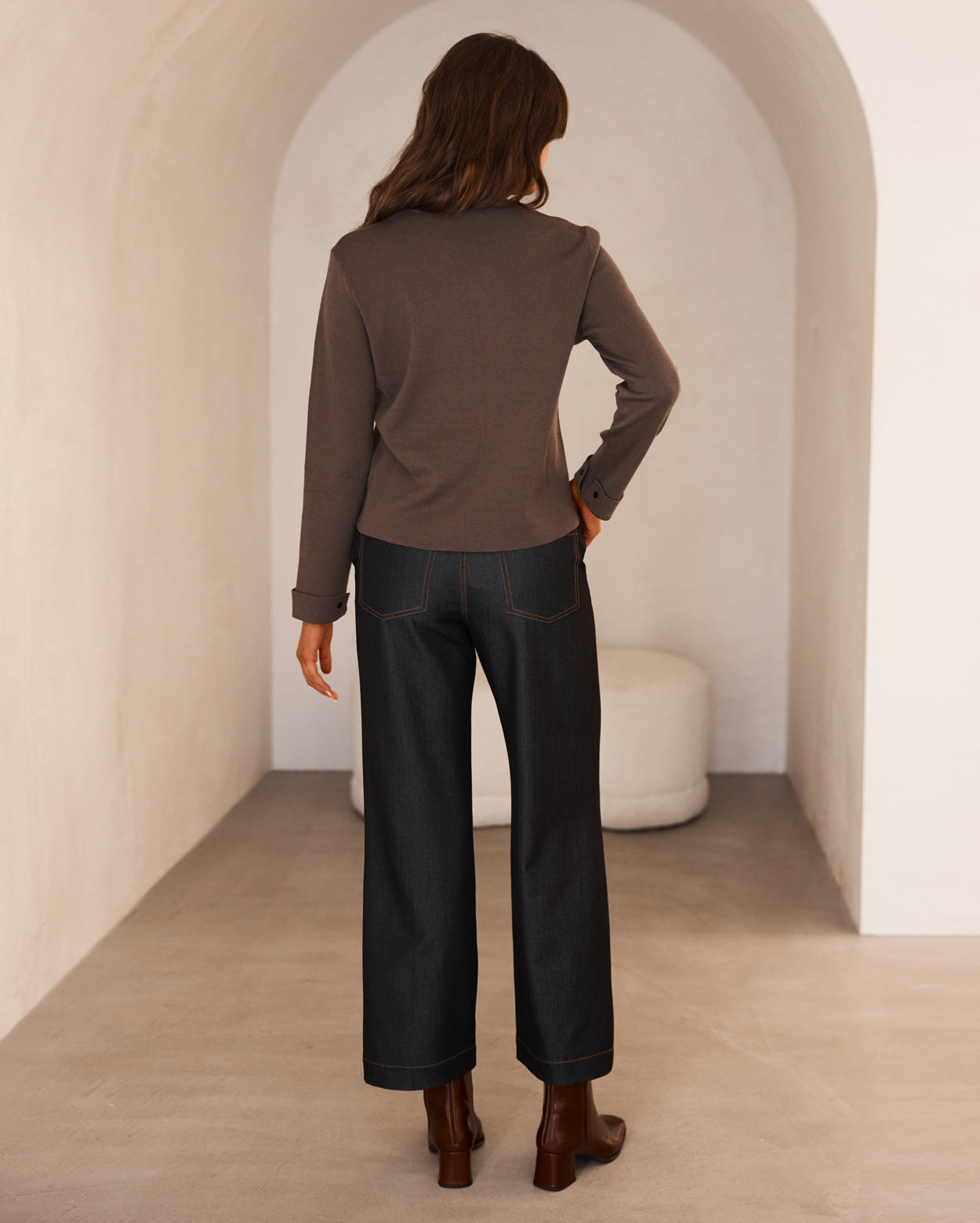 Felicity Knit Top - Mocha