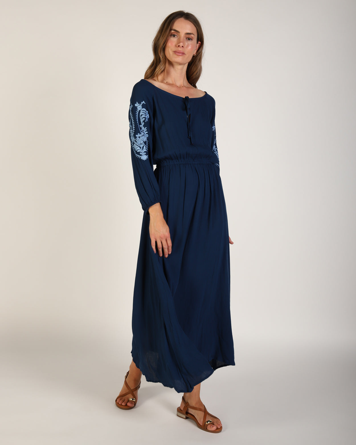 Nora Dress - Dark Blue – Picnic Clothing