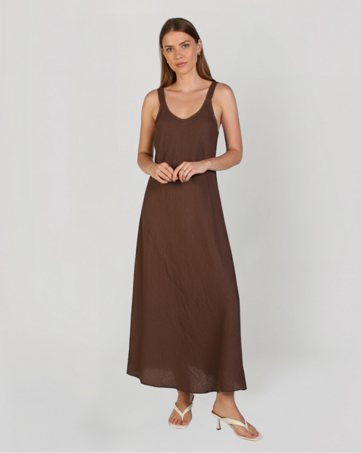 Aubree Linen Dress