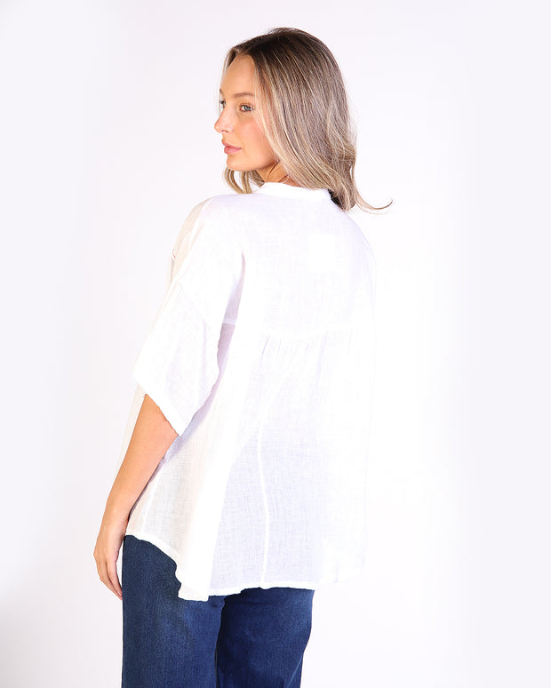Everlee Linen Top