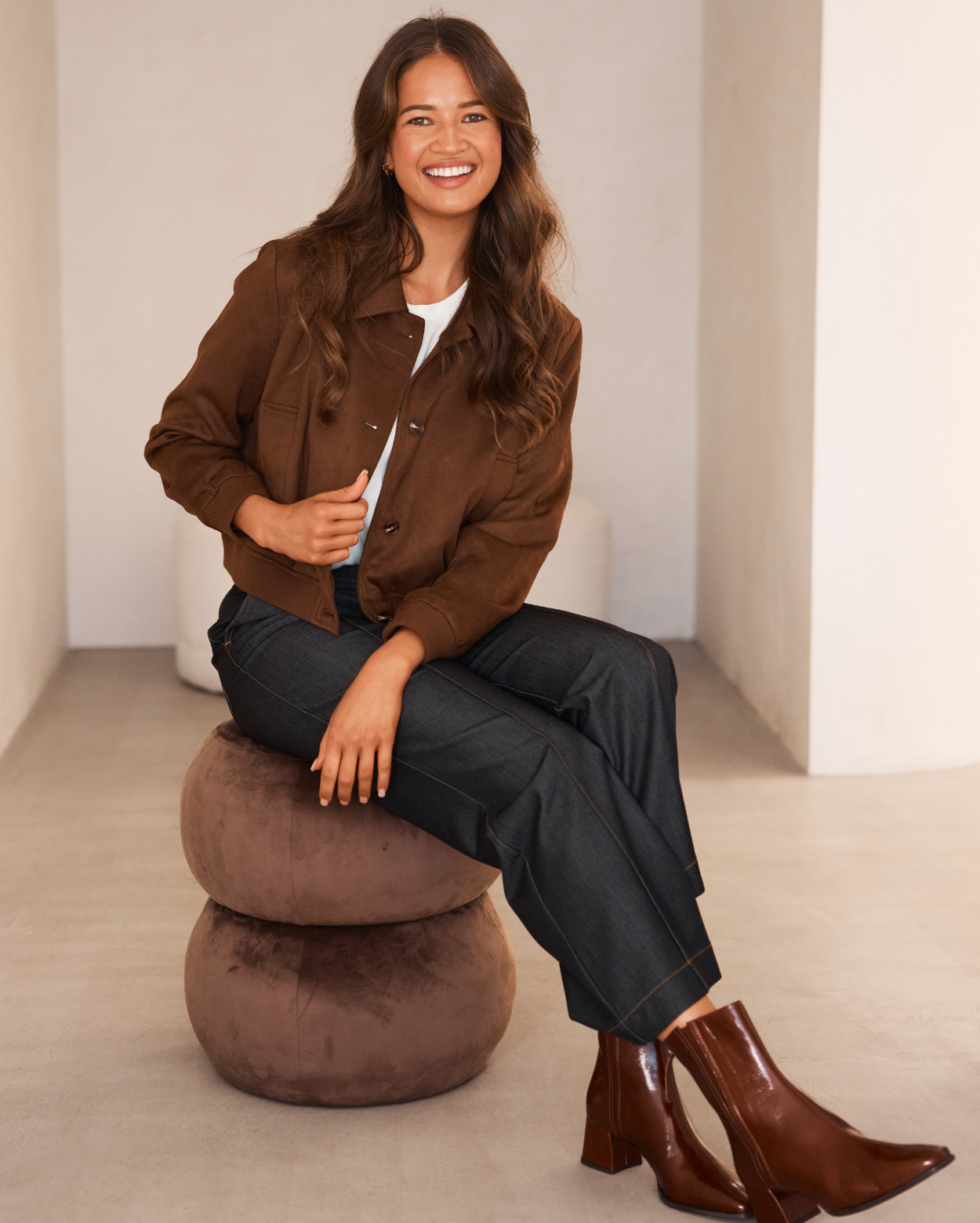 Clarissa Bomber Jacket  - Camel