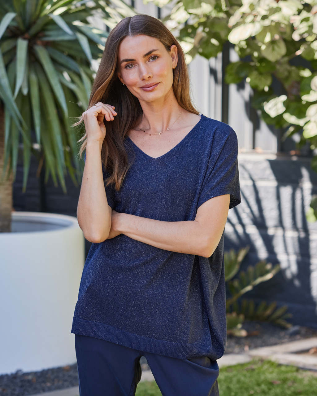 Macy Knit  - Navy