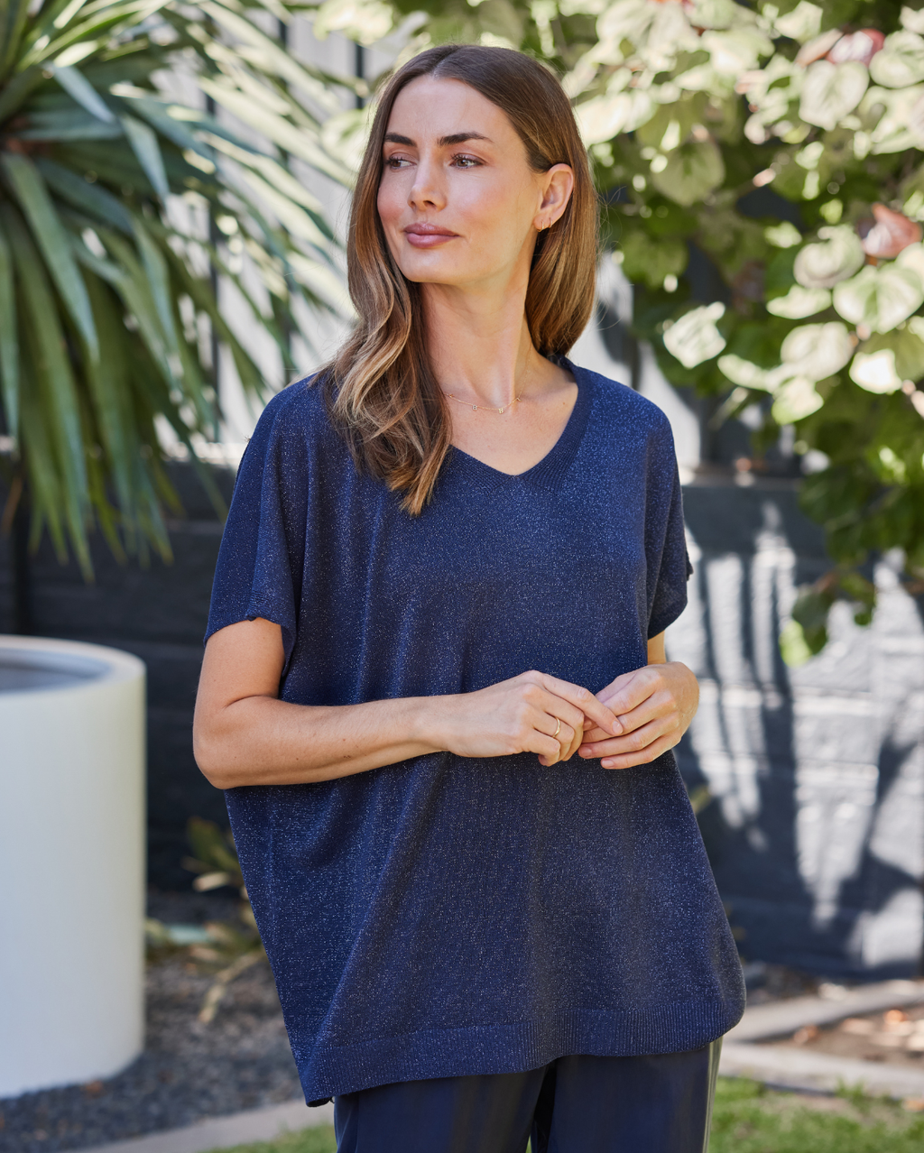Macy Knit  - Navy