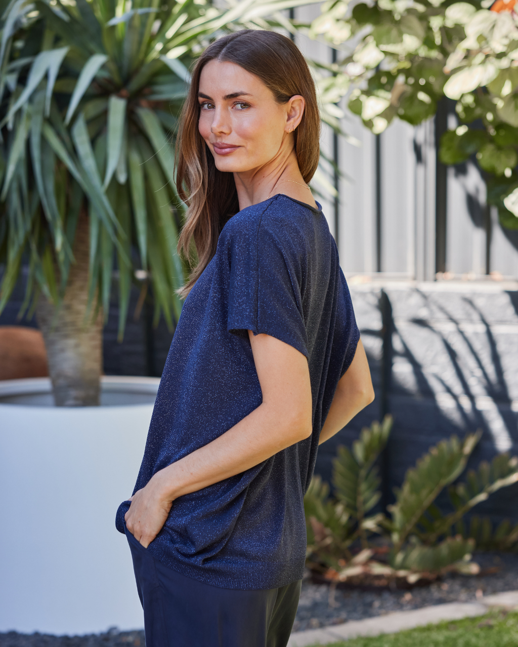Macy Knit  - Navy