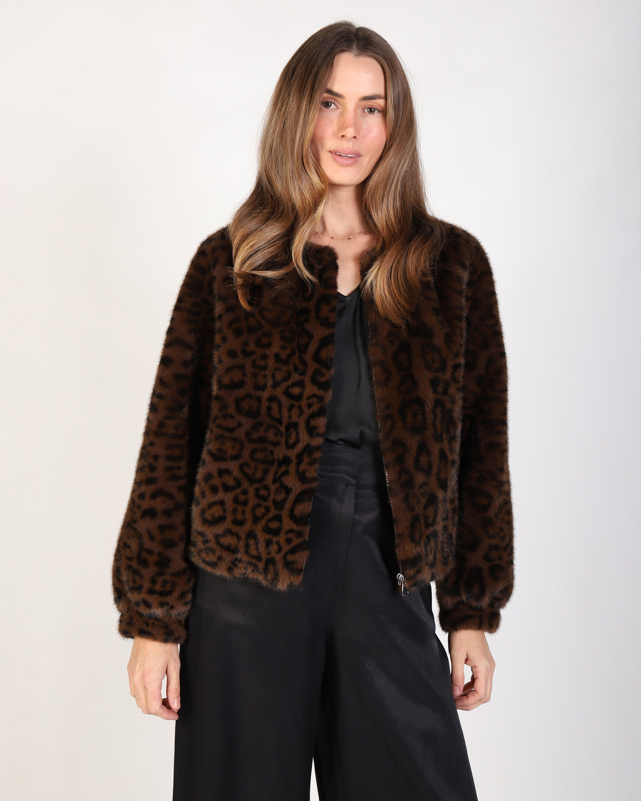 Ali Fur Jacket - Leopard