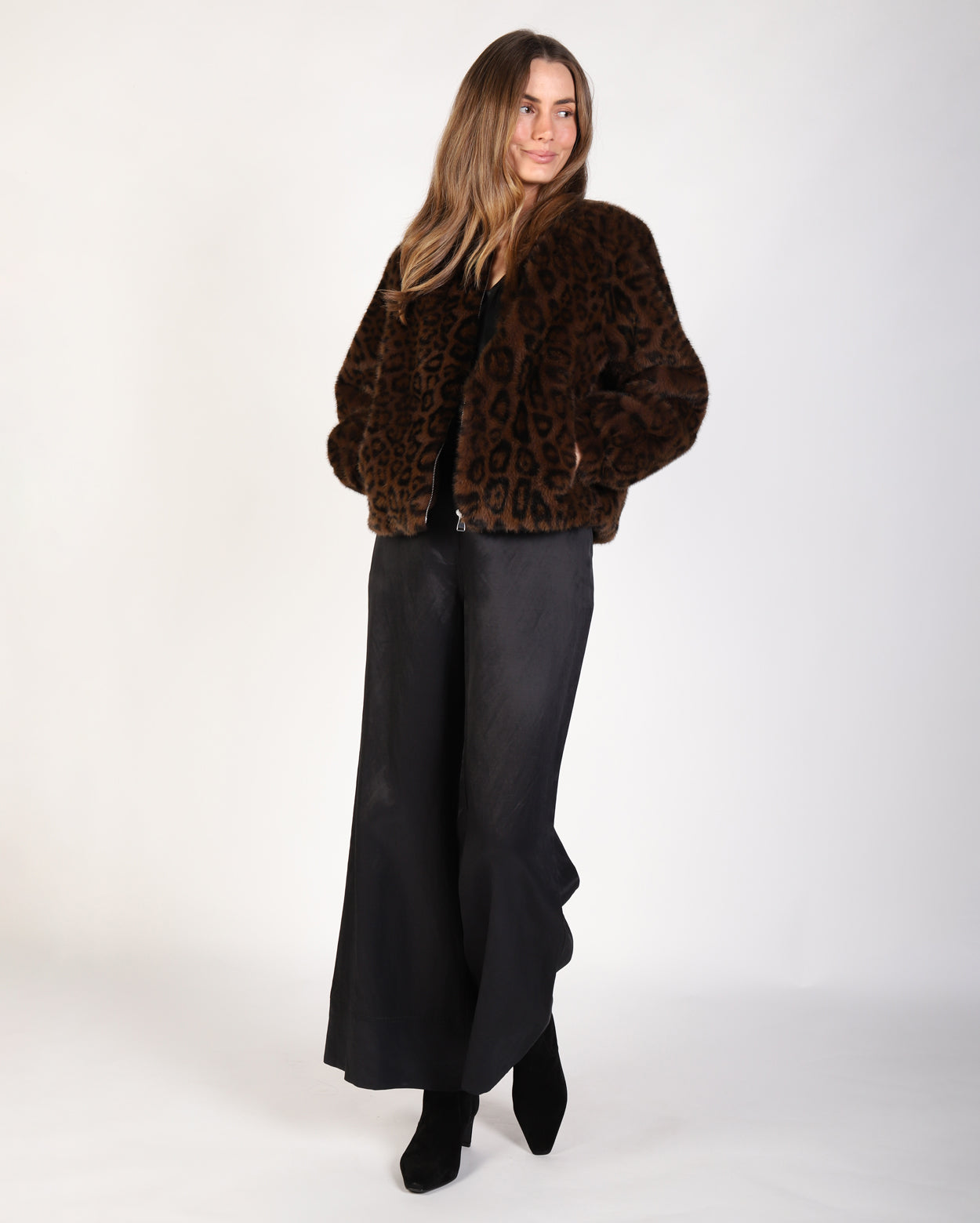 Ali Fur Jacket - Leopard