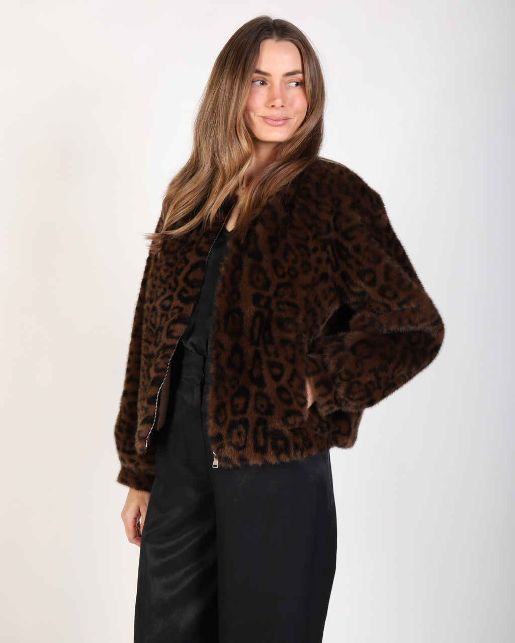 Ali Fur Jacket - Leopard