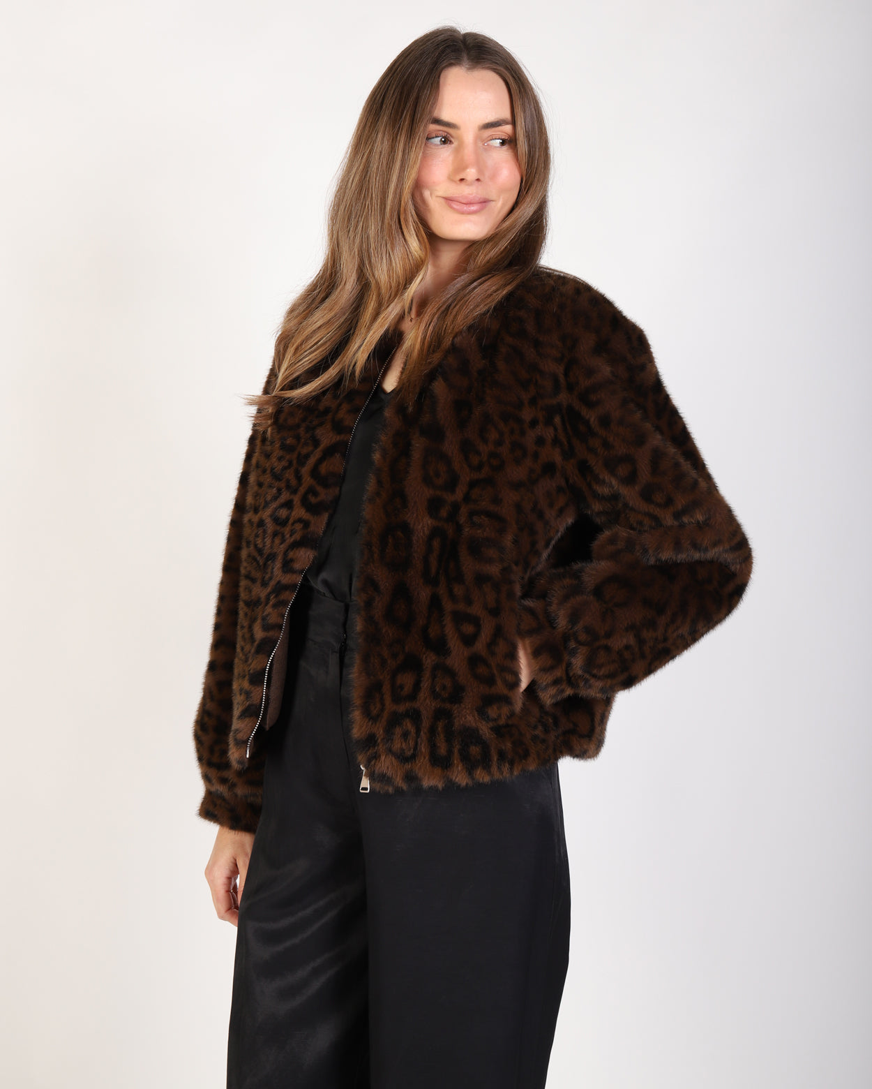 Ali Fur Jacket - Leopard