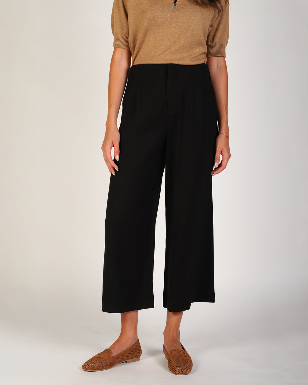 Ashleigh Culotte Pant  - Black