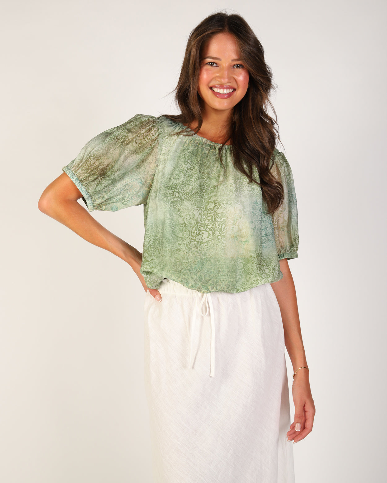 Anronia Top - Green