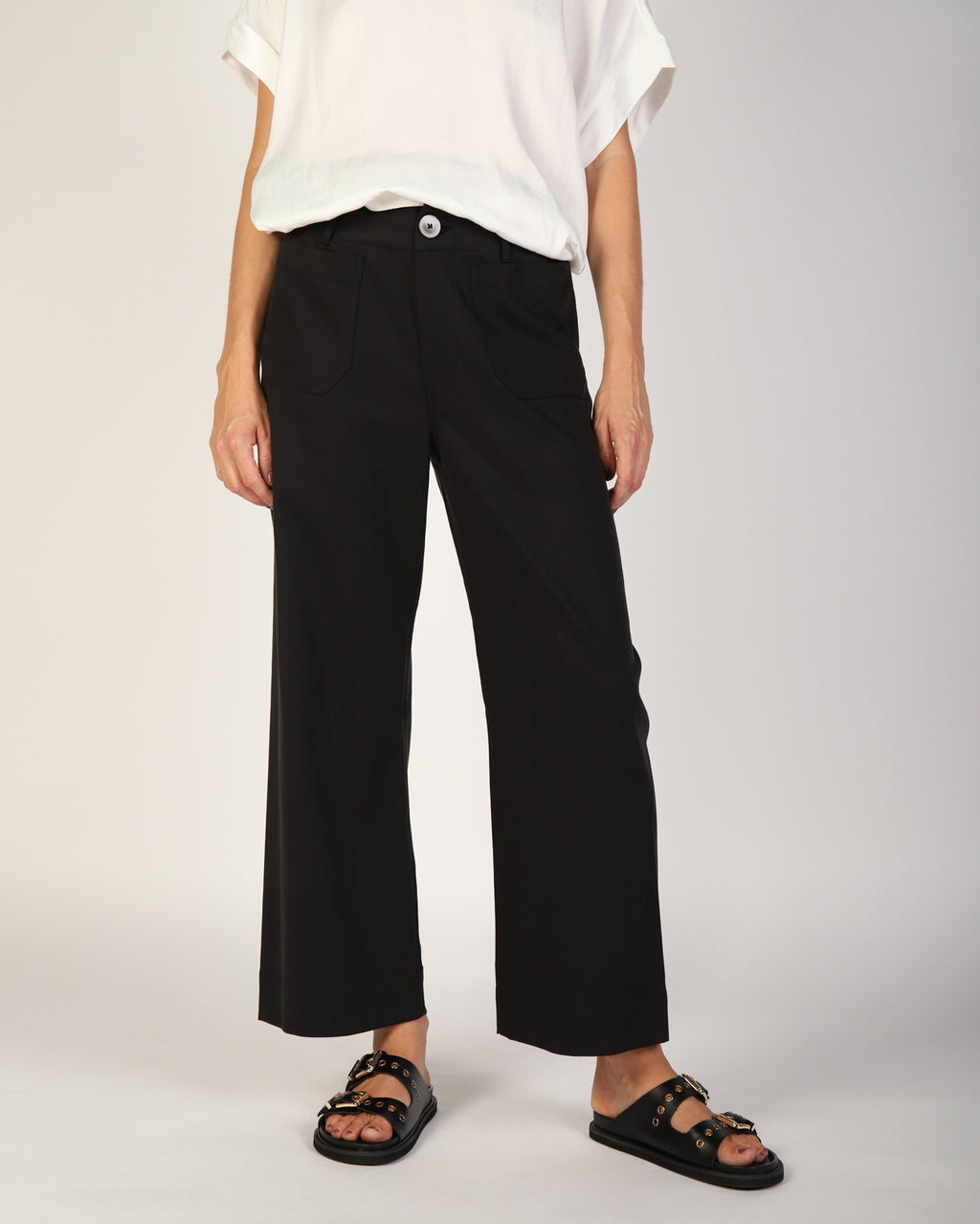 Ashleigh Culotte Pant  - Black