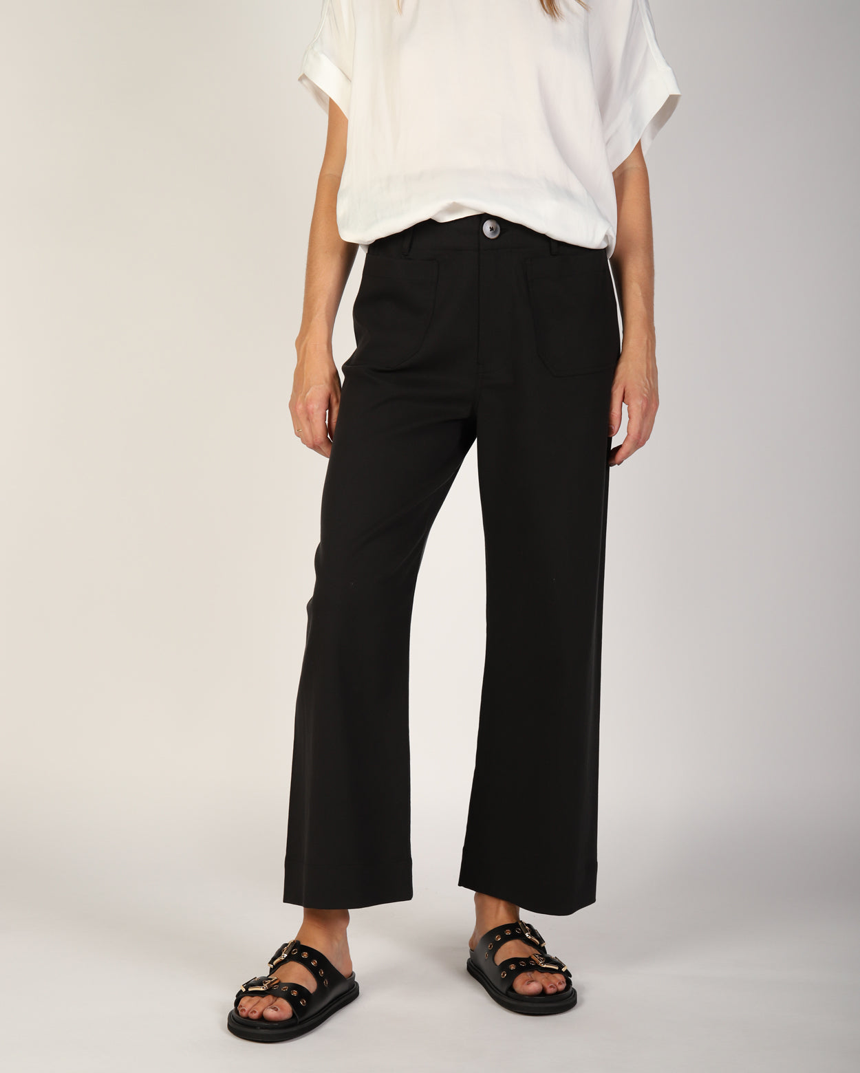 Ashleigh Culotte Pant  - Black