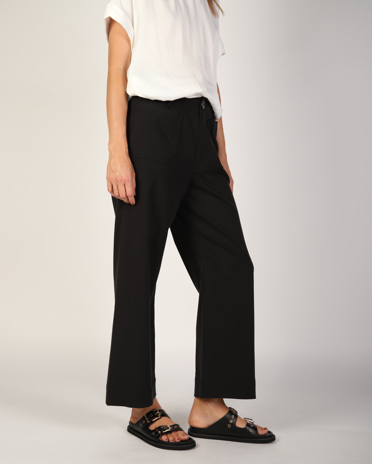 Ashleigh Culotte Pant  - Black