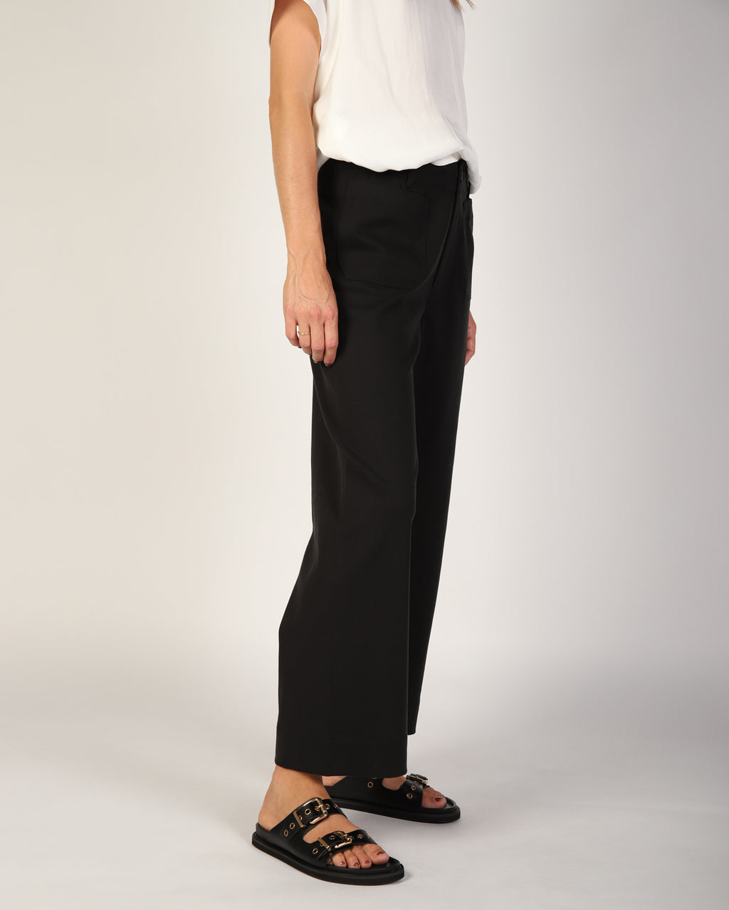 Ashleigh Culotte Pant  - Black