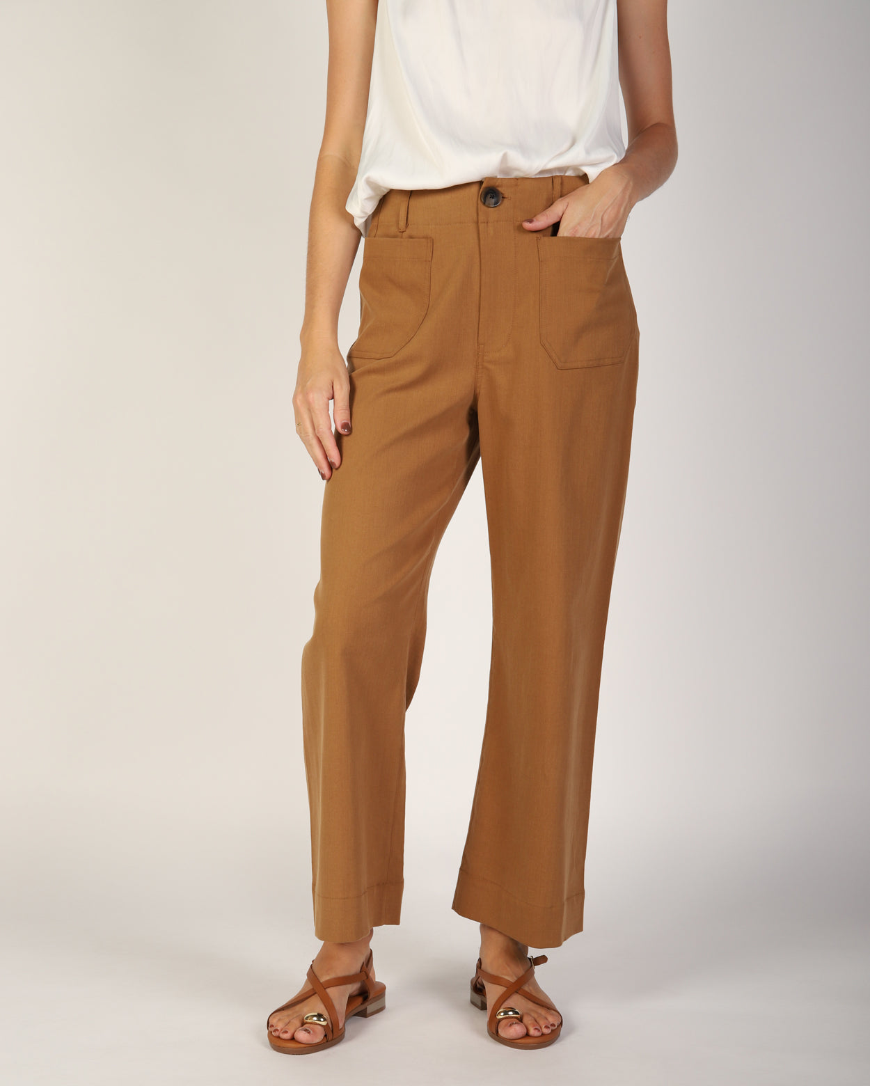 Ashleigh Culotte Pant  - Cocoa