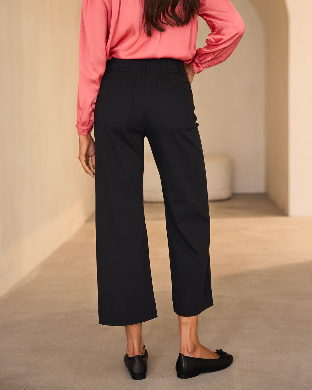 Ashleigh Culotte Pant  - Black