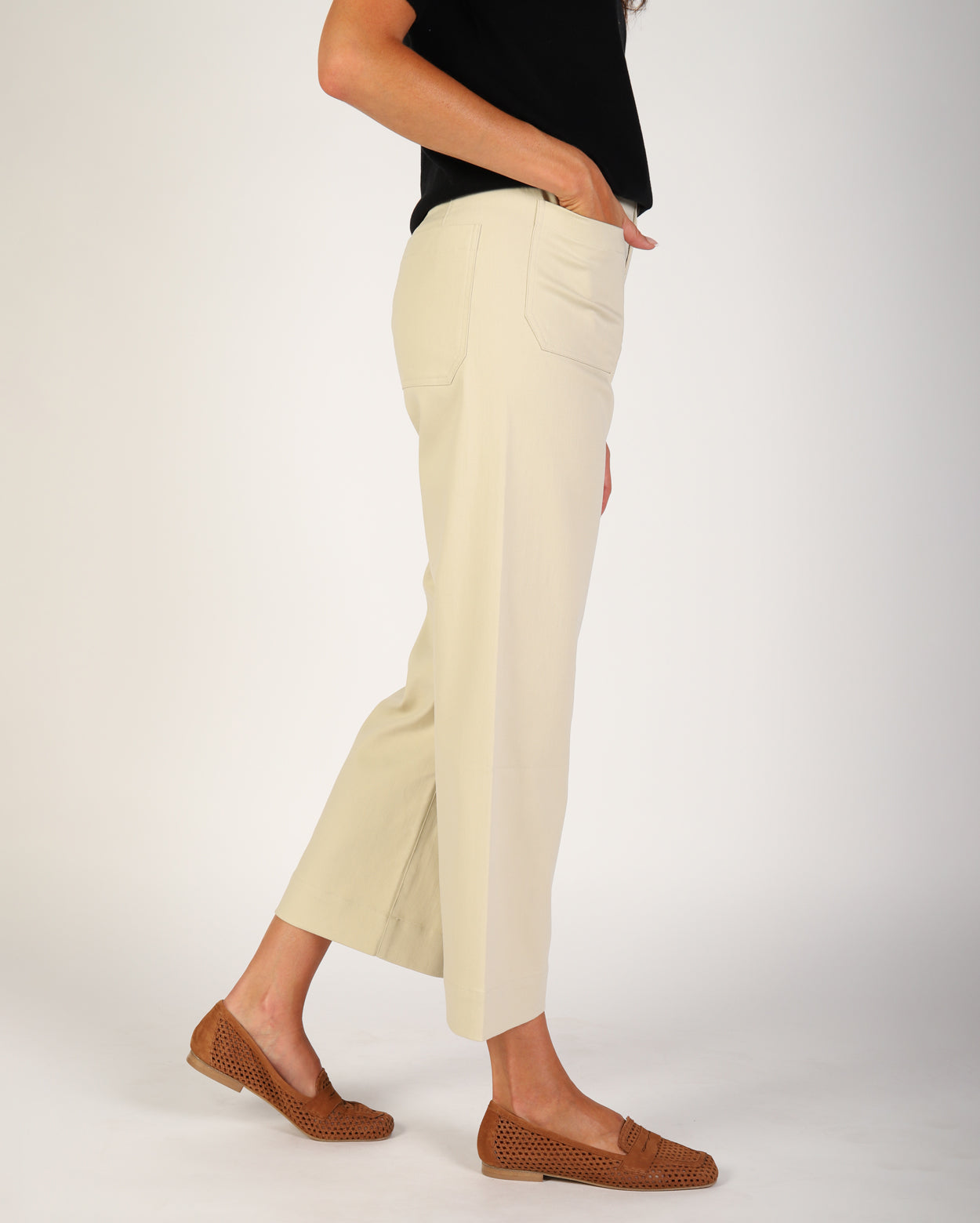 Ashleigh Culotte Pant  - Sand