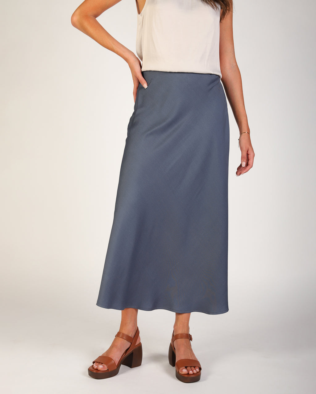 Lexi Skirt - Steel