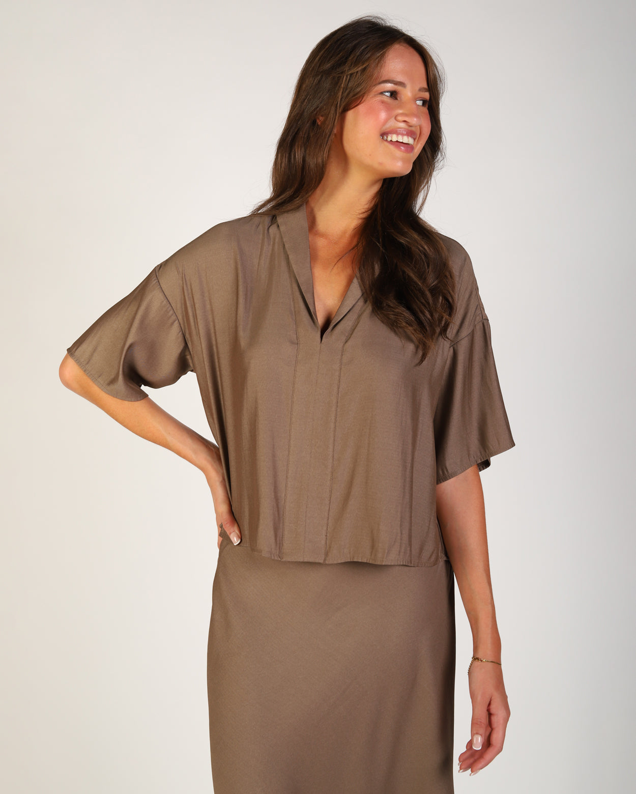 Lexi Blouse - Chocolate