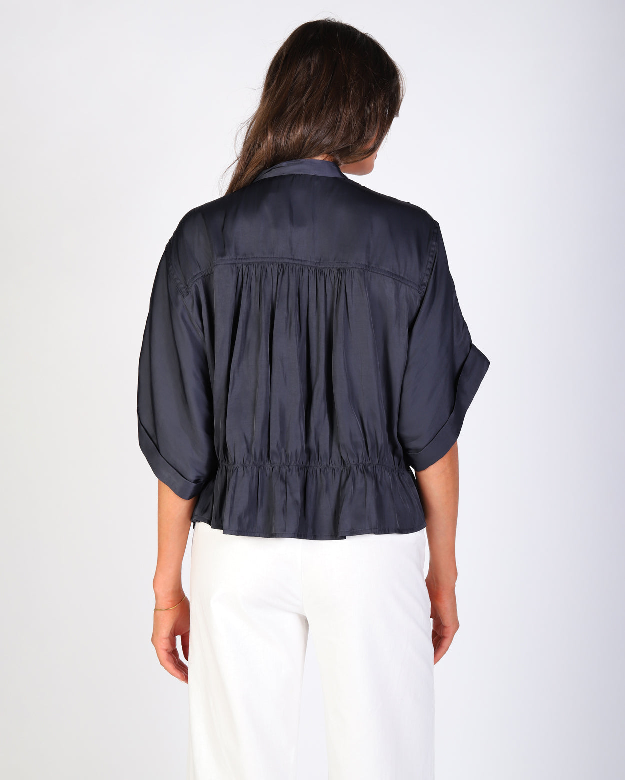 Meg Blouse - Steel
