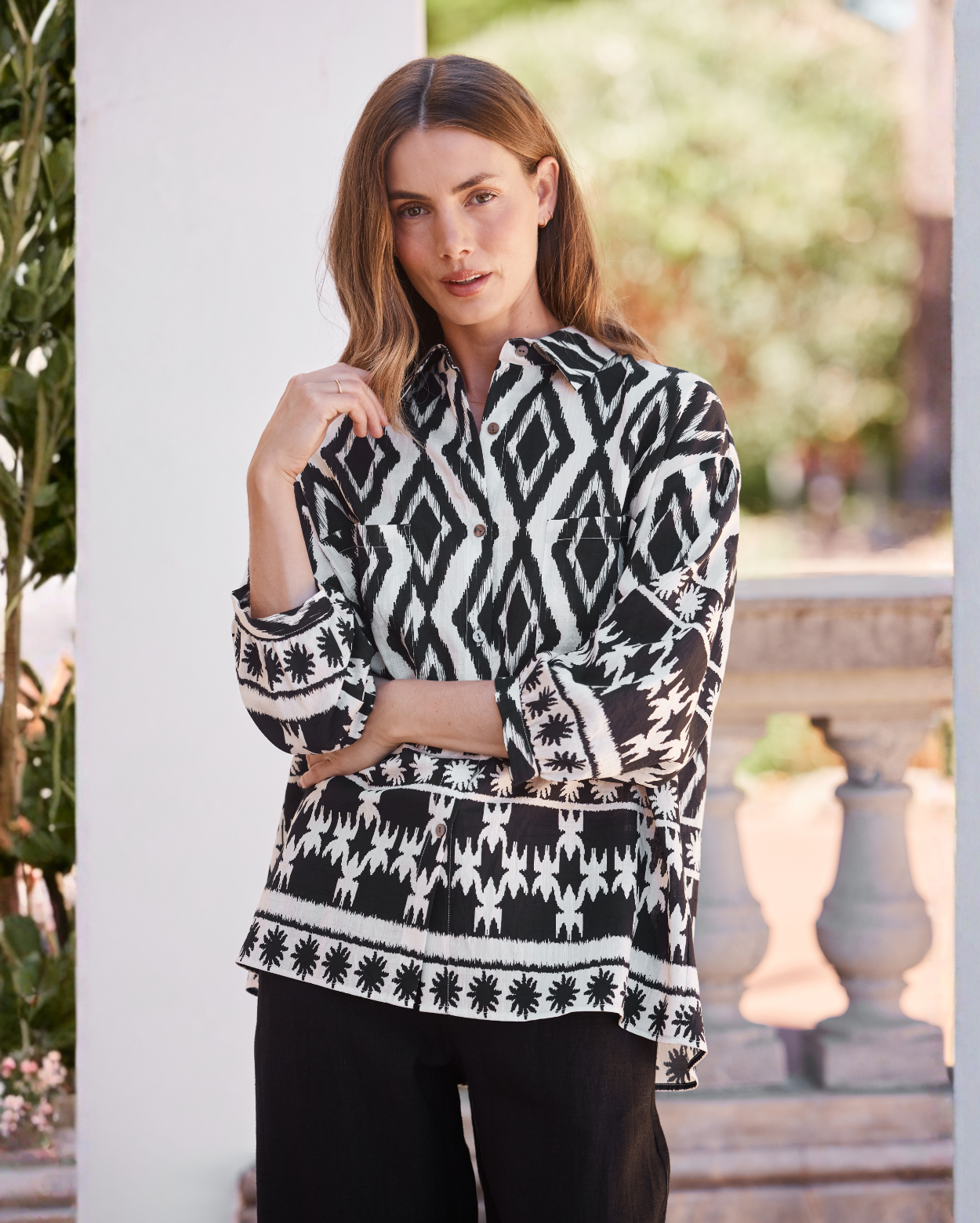 Taryn Shirt - Black/White