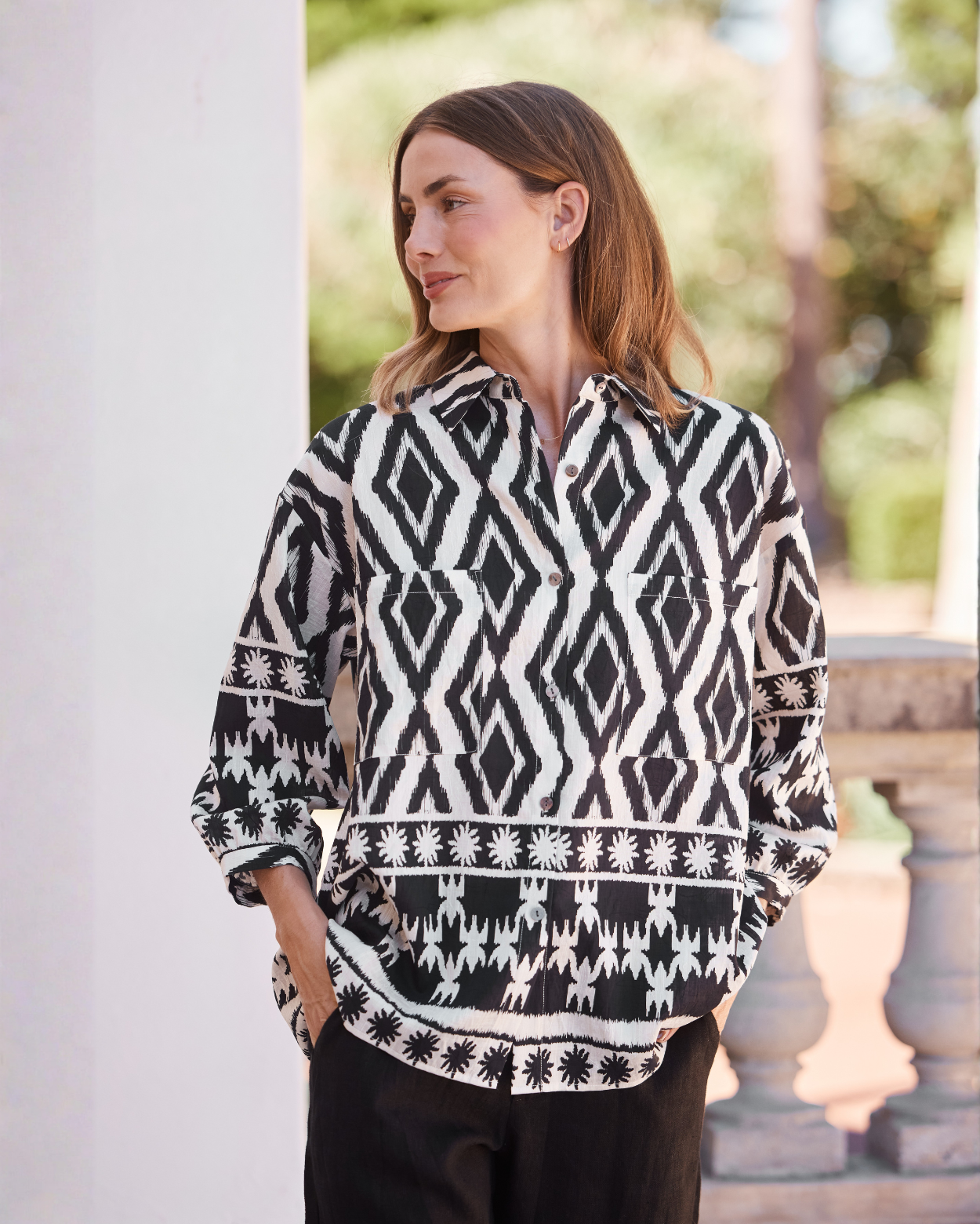 Taryn Shirt - Black/White