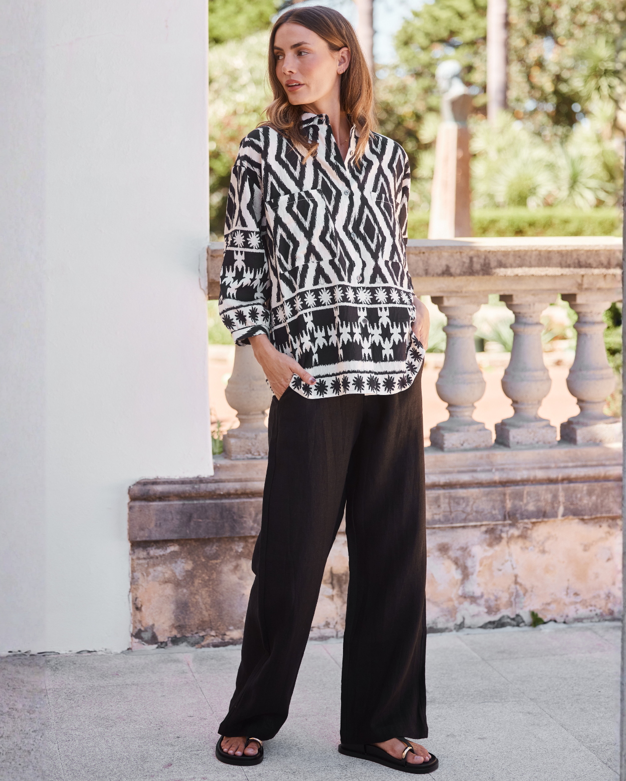 Taryn Shirt - Black/White