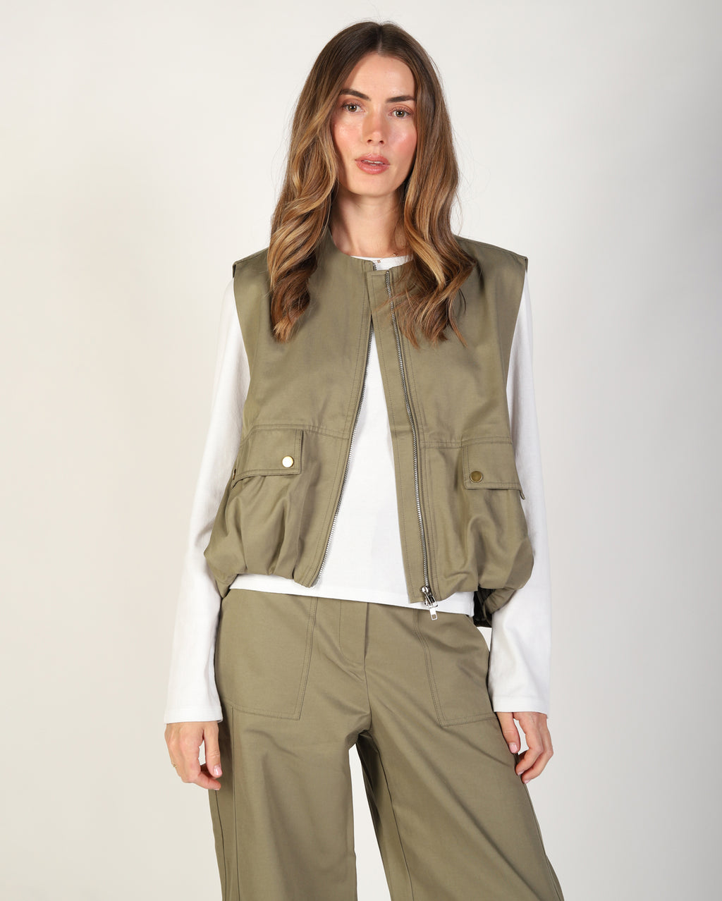 Marion Vest - Khaki