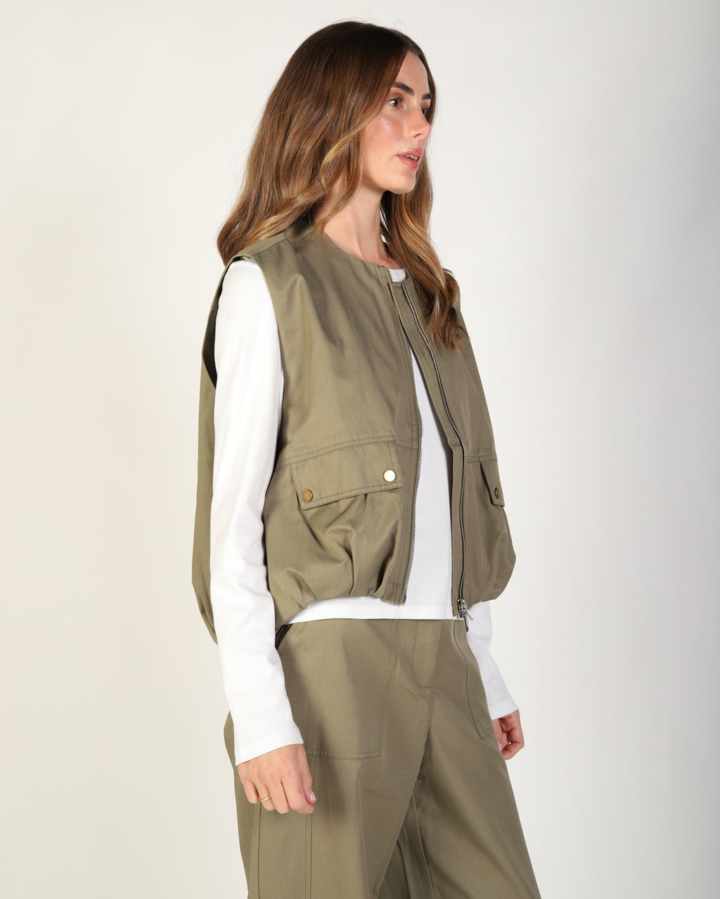 Marion Vest - Khaki