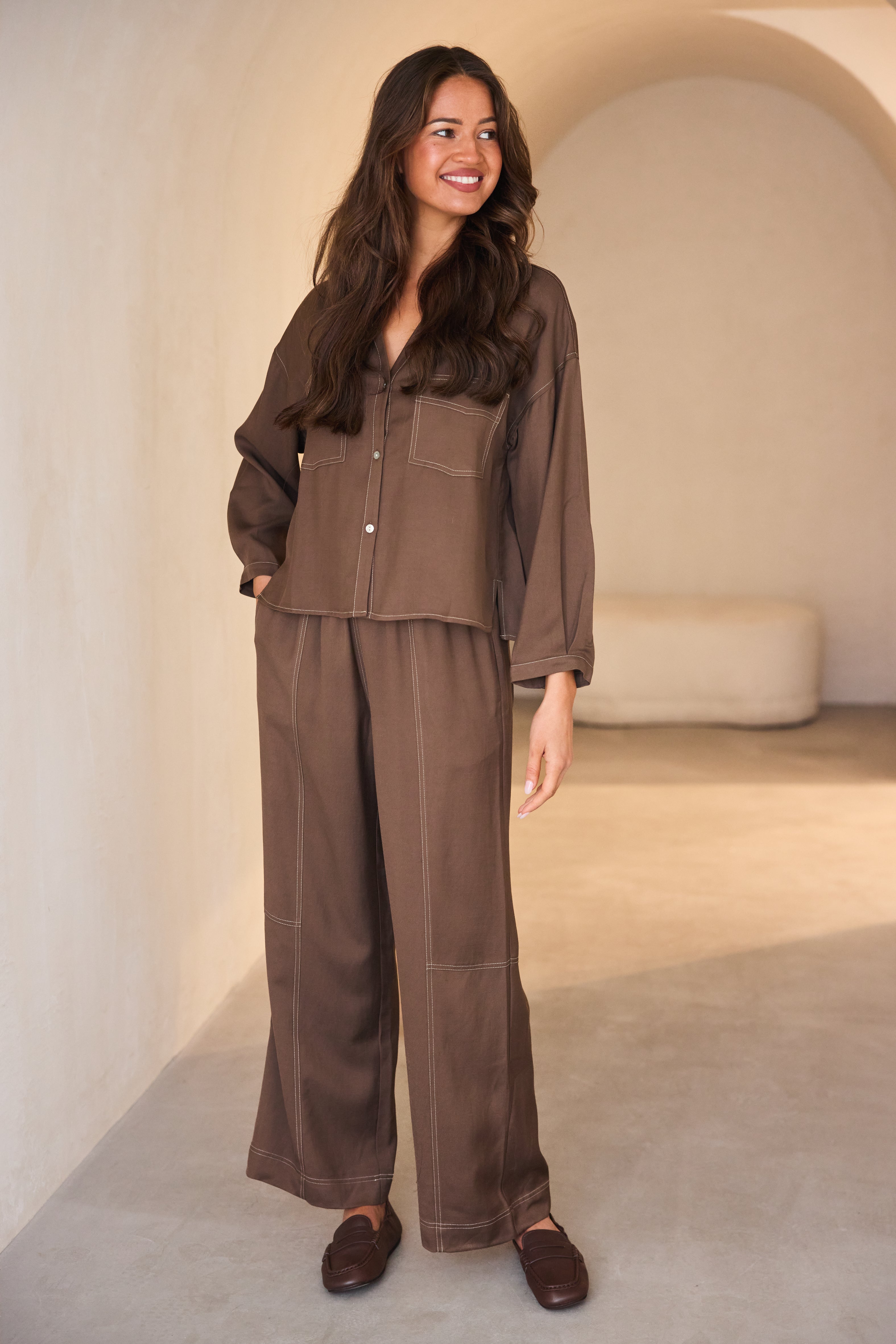 Gigi Pant  - Brown
