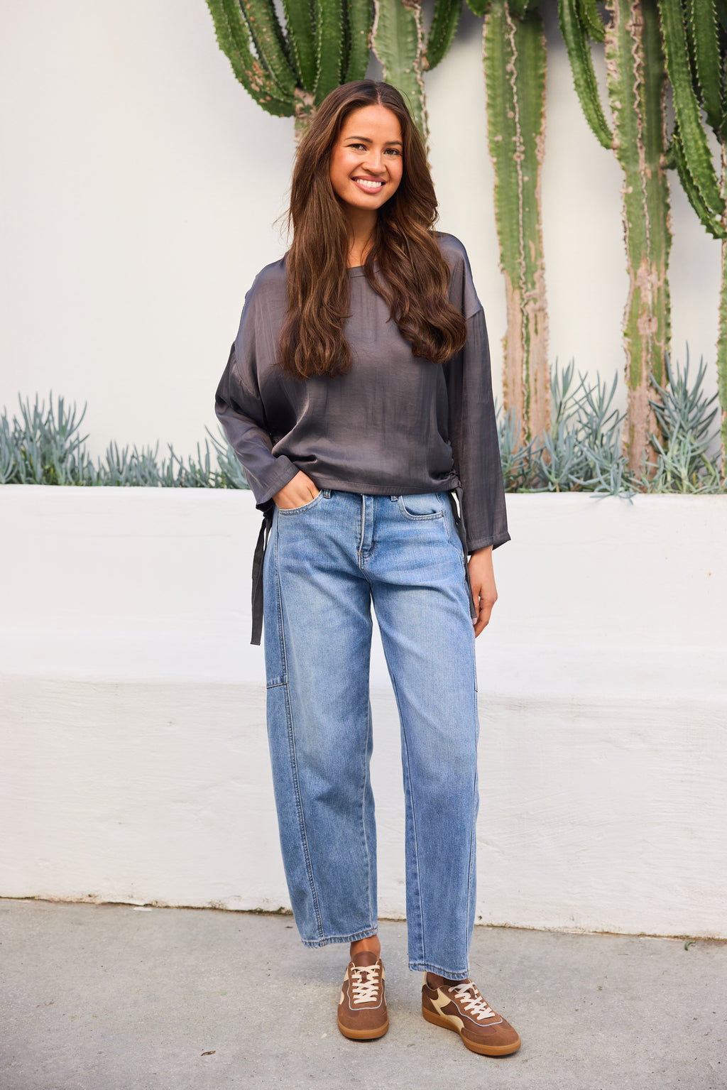 Sally Top - Gunmetal