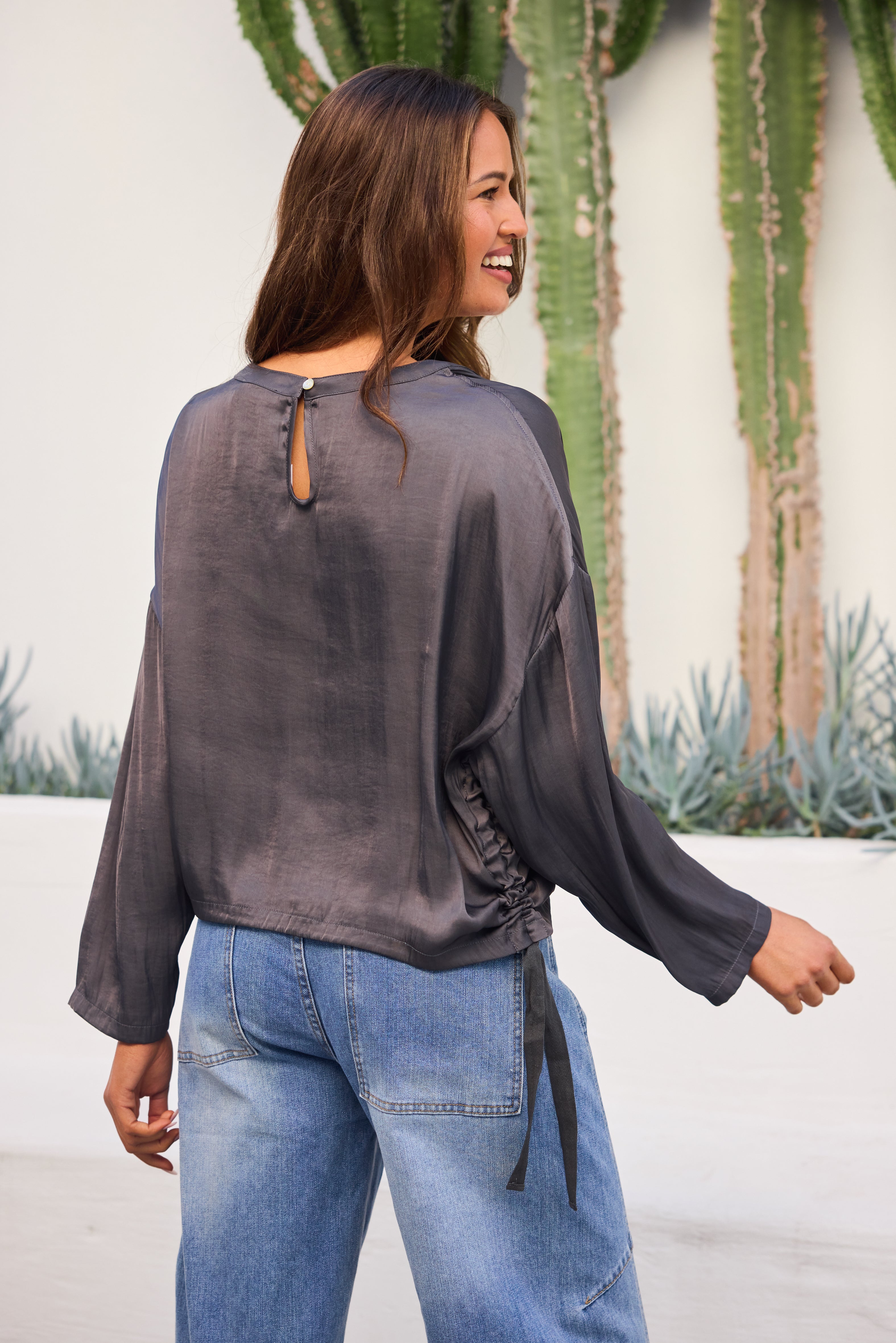 Sally Top - Gunmetal
