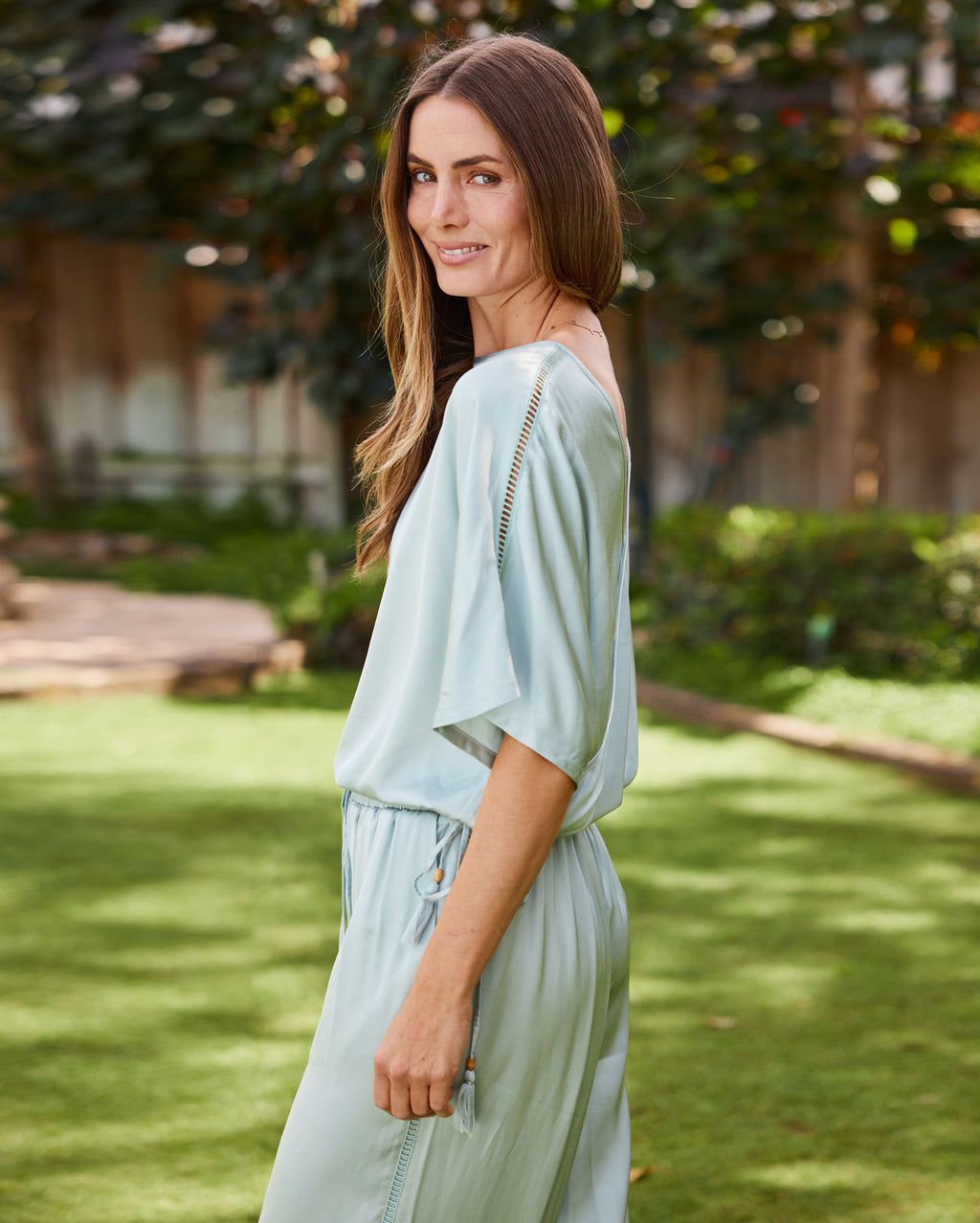 Isla Reversible Top - Sage