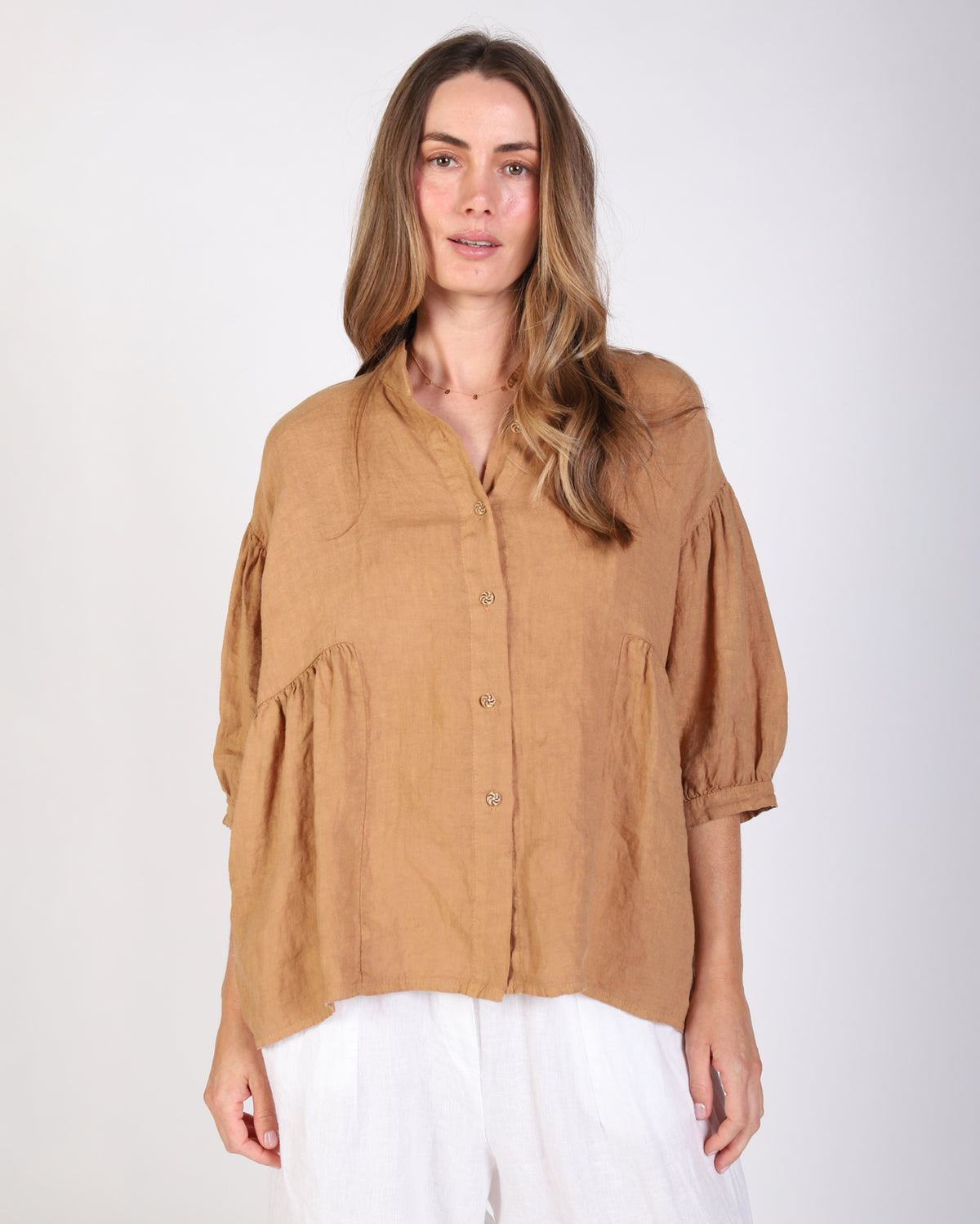 Clara Shirt  - Camel
