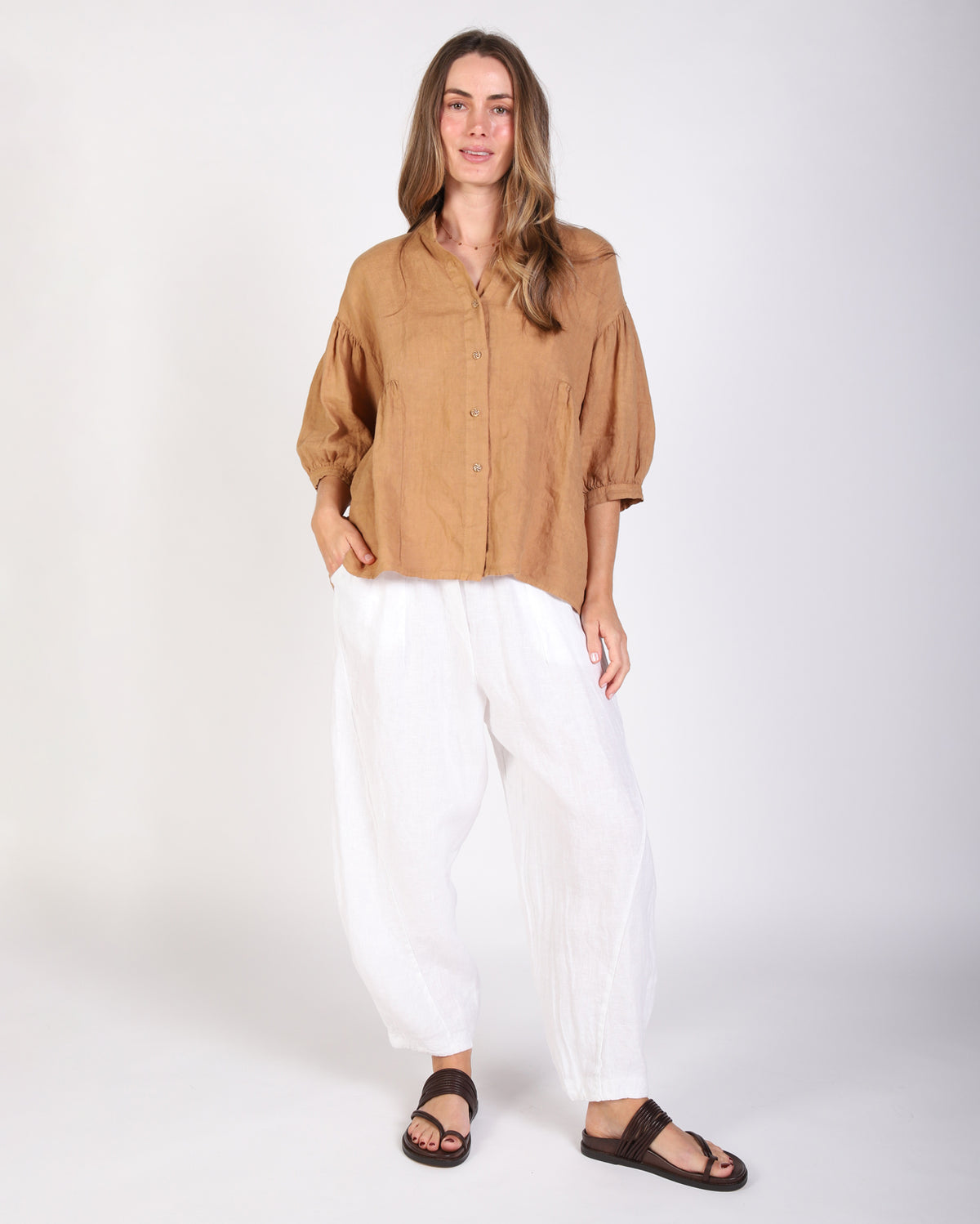Clara Shirt  - Camel