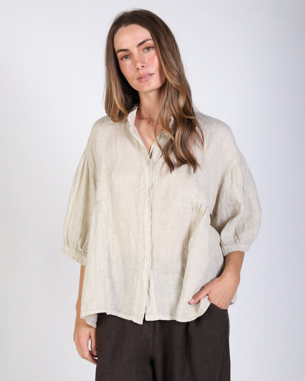 Clara Shirt  - Stone