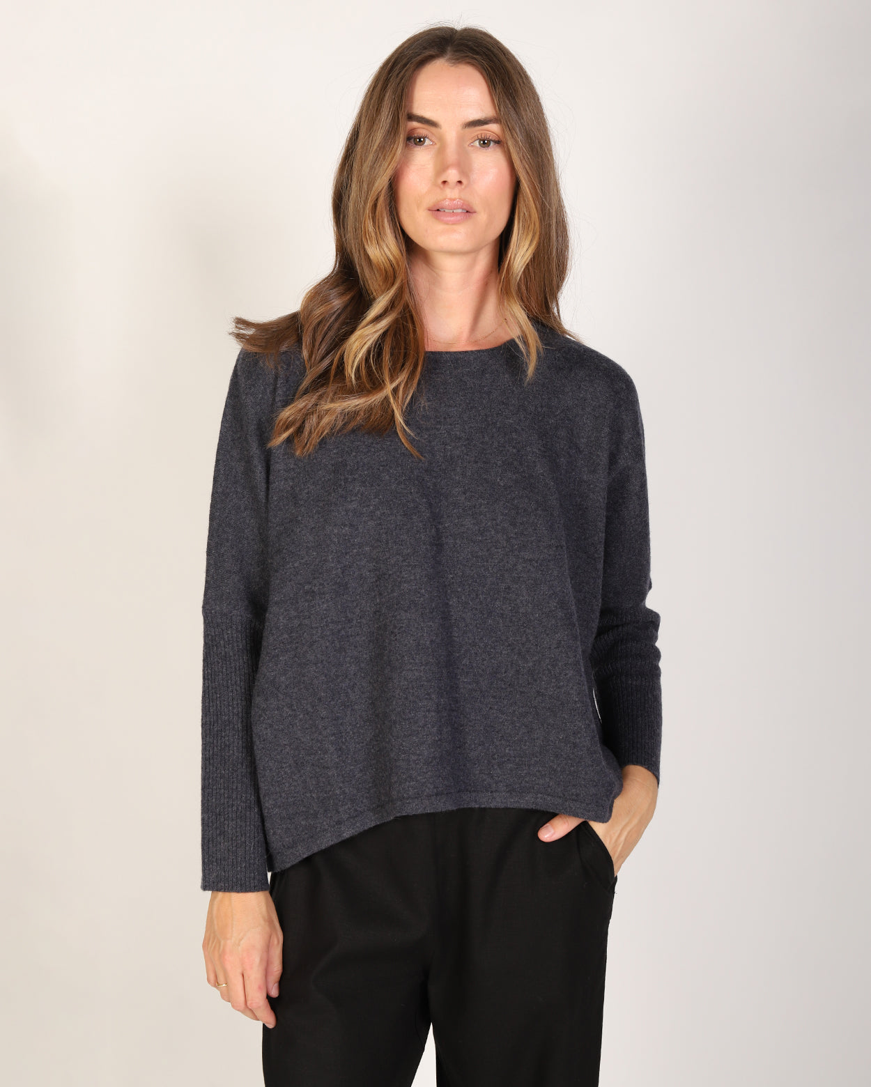 Kristen Merino Knit - Charcoal