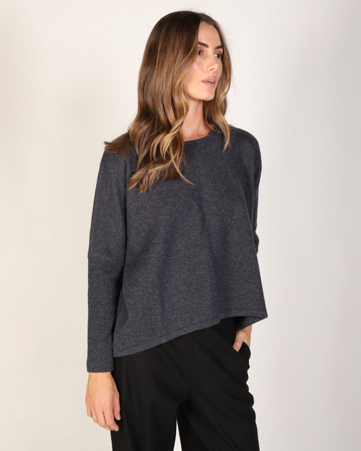 Kristen Merino Knit - Charcoal