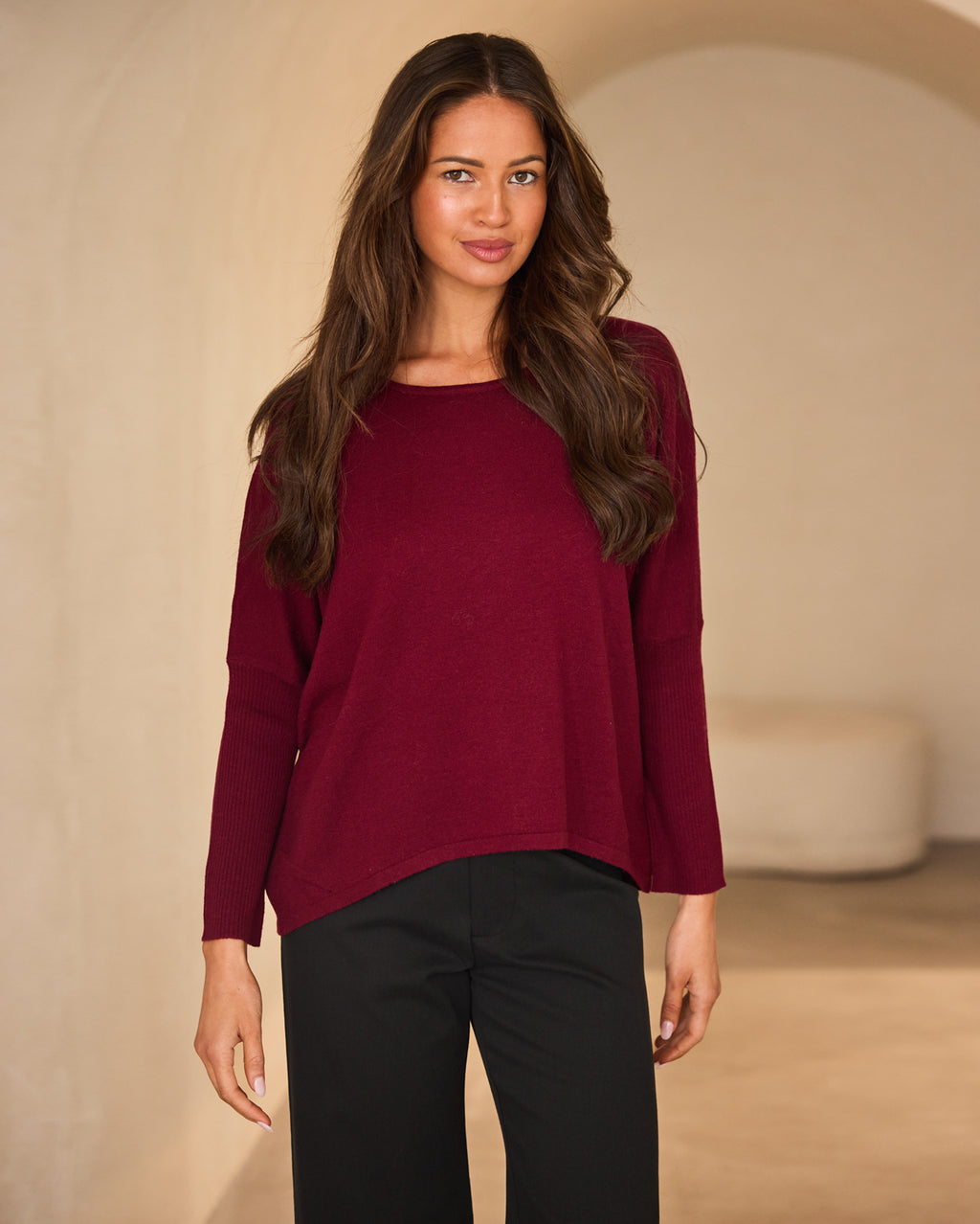 Kristen Merino Knit - Claret