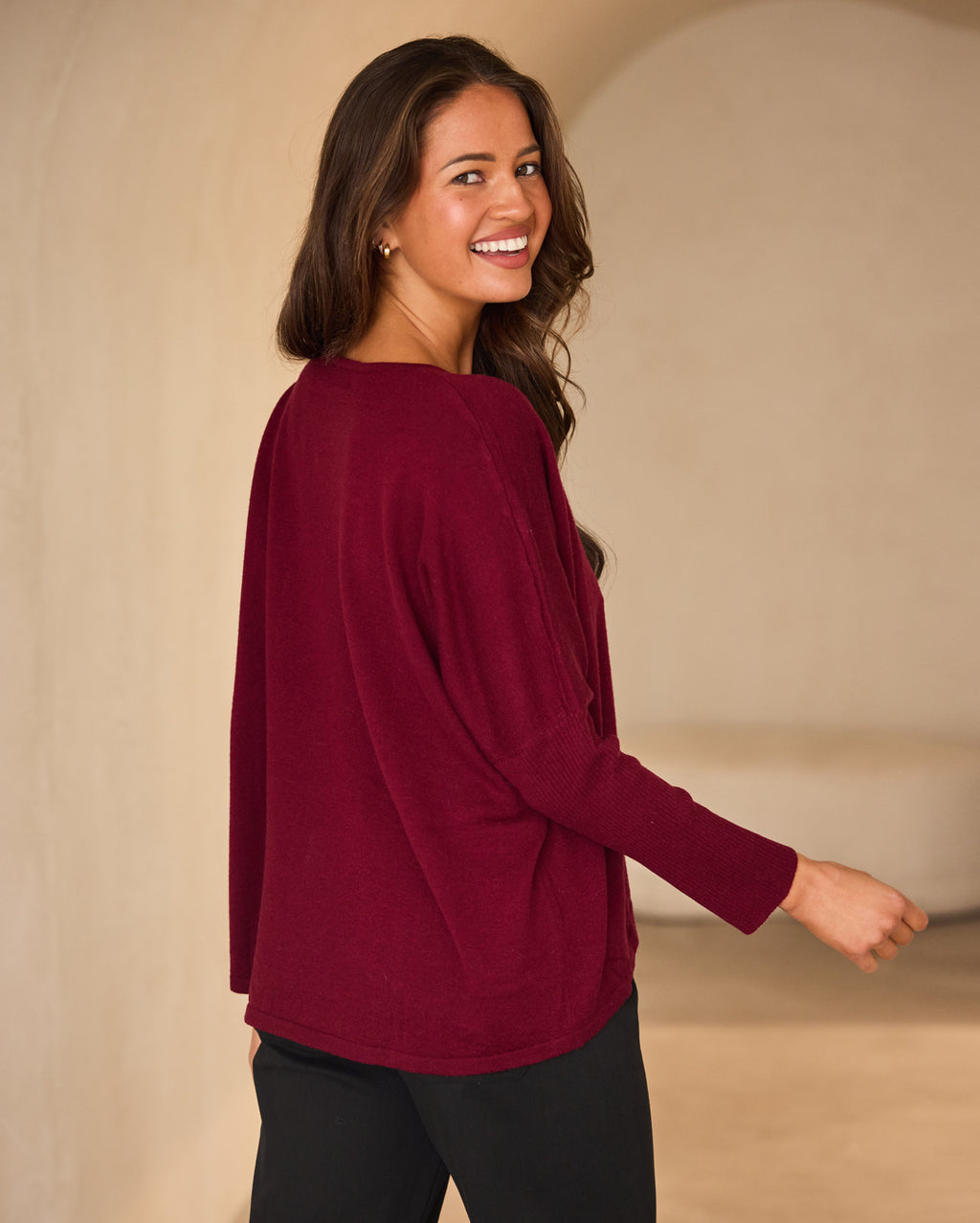 Kristen Merino Knit - Claret