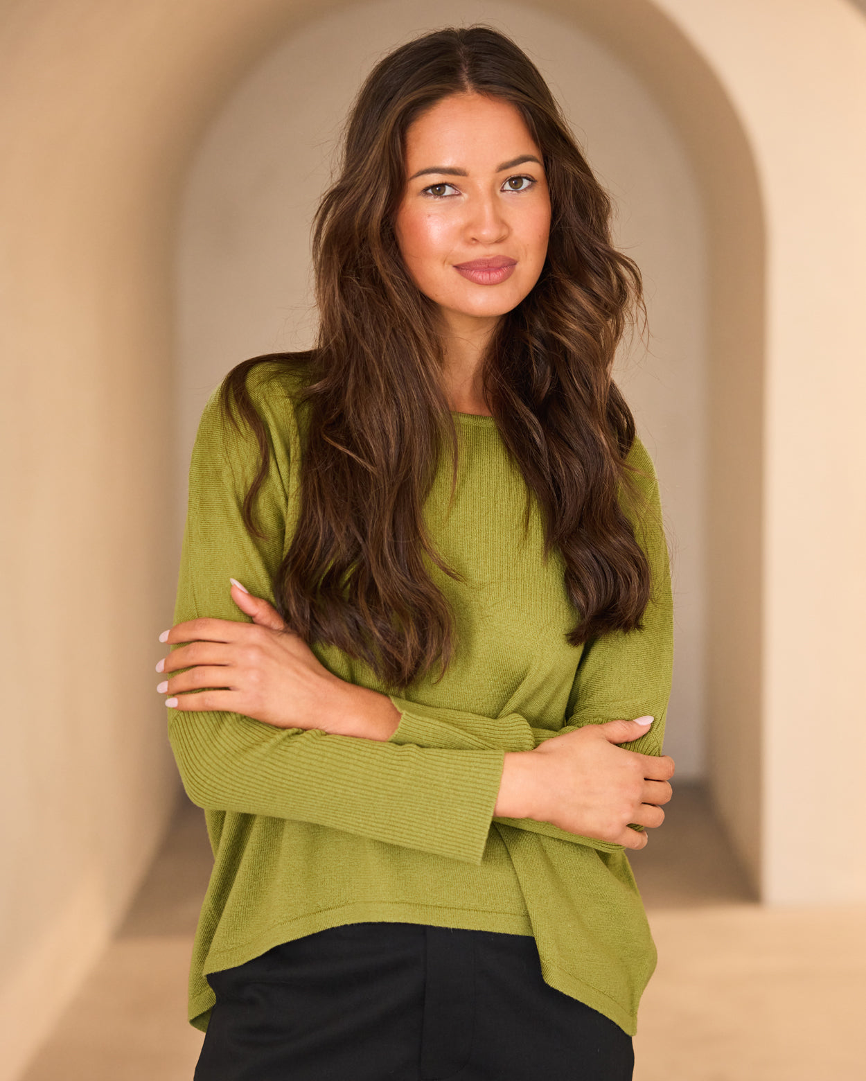 Kristen Merino Knit - Khaki