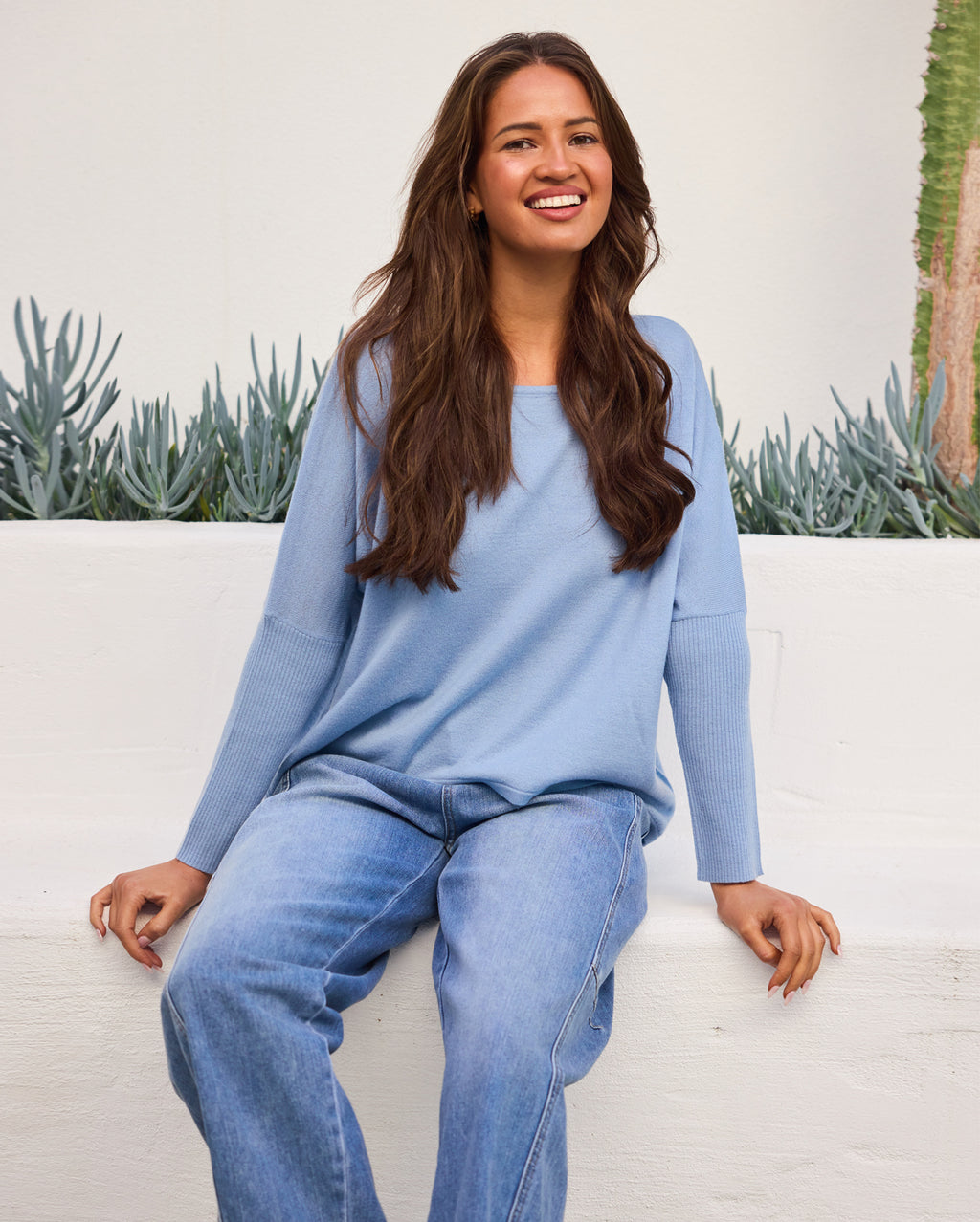 Kristen Merino Knit - Pale Blue