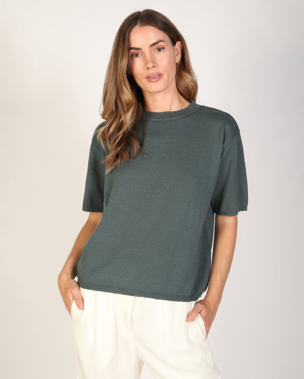 Uma Merino Knit - Deep Teal
