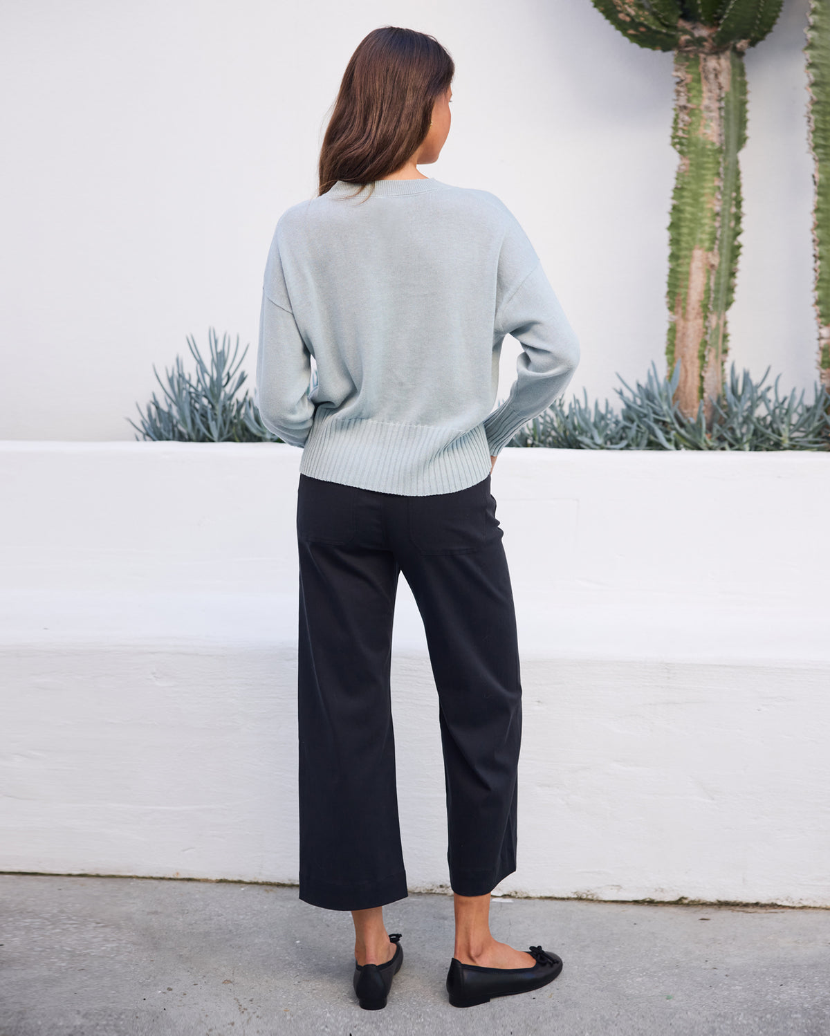 Astrid V Neck Knit - Sage