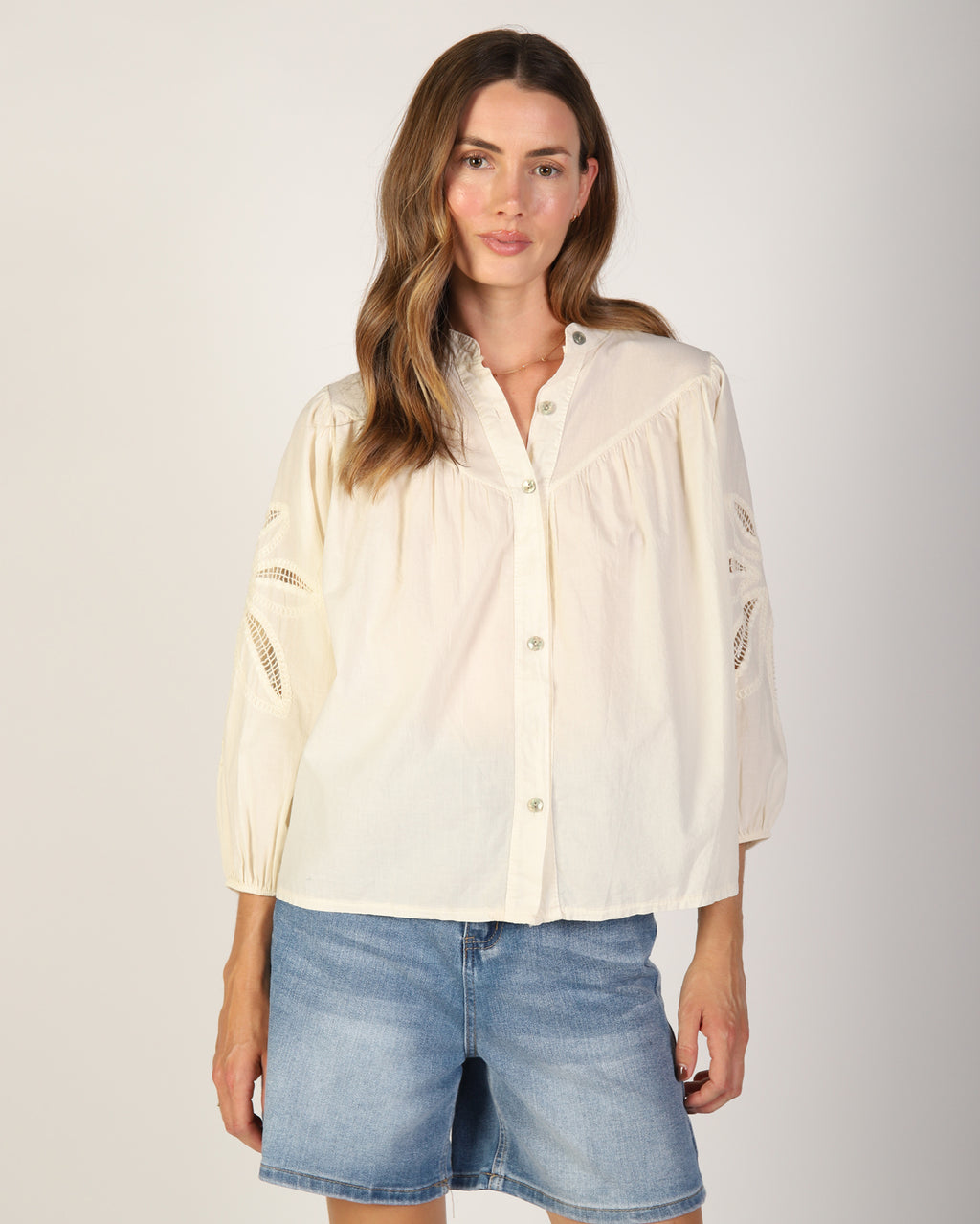 Avery Shirt  - Cream
