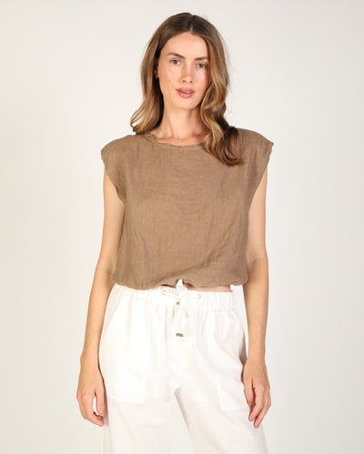 Sabrina Linen Top