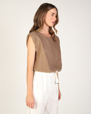 Sabrina Linen Top